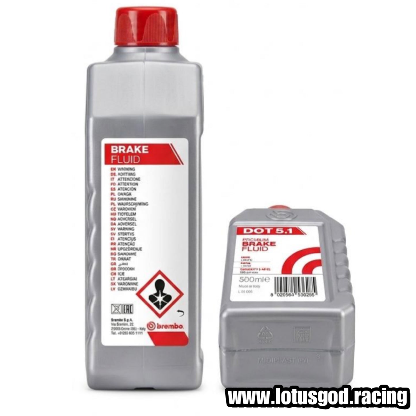 Original Brembo Dot 5.1 Premium Disc Brake Caliper Brake Oil Fluid 500ml