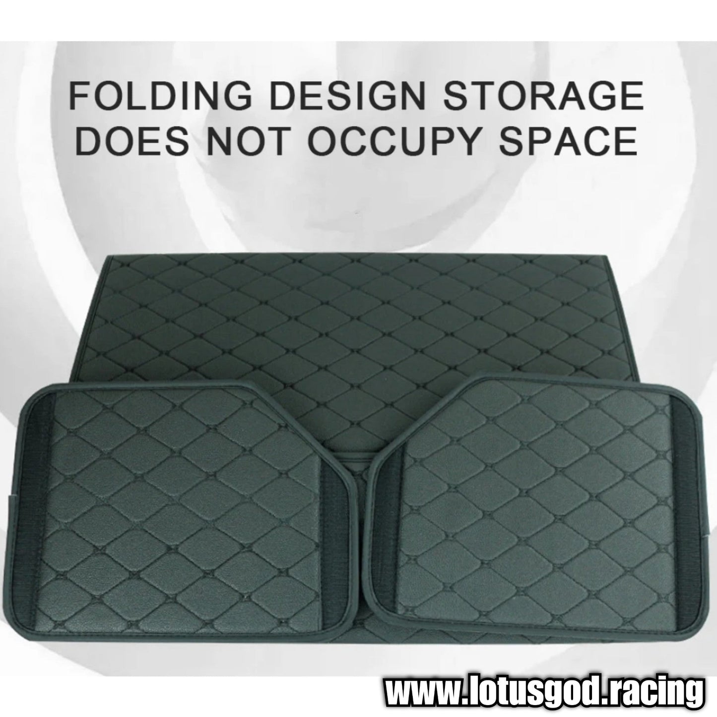 Solid Large Capacity Compartment Boot Storage Organizer Black Storage Bag Car Trunk Storage Box Accessories