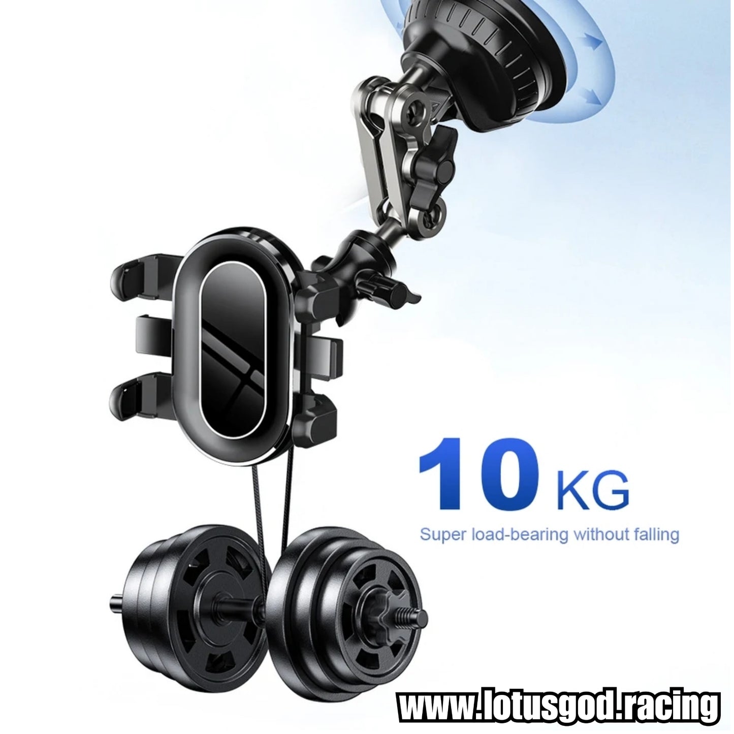360 Degree Removable Strong Suction Cup Mount Glass Tripod Side Windshield Sticker Windscreen Hp Phone Adapter For 4.7 - 7 inch Iphone Android Handphone