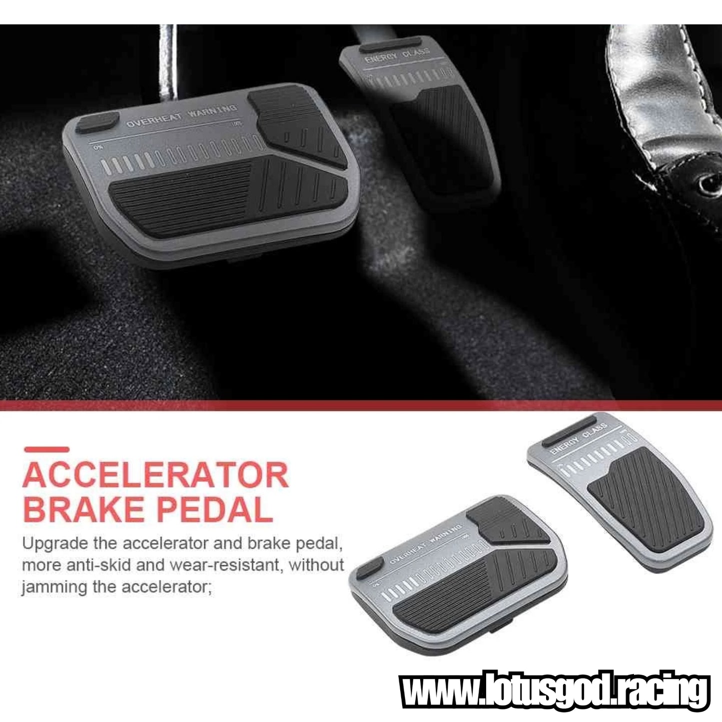 Black | Silver Grey Aluminium Non Slip Accelerator Brake Pedal Cover Pad Set For Tesla Model 3 Y Interior Accessories