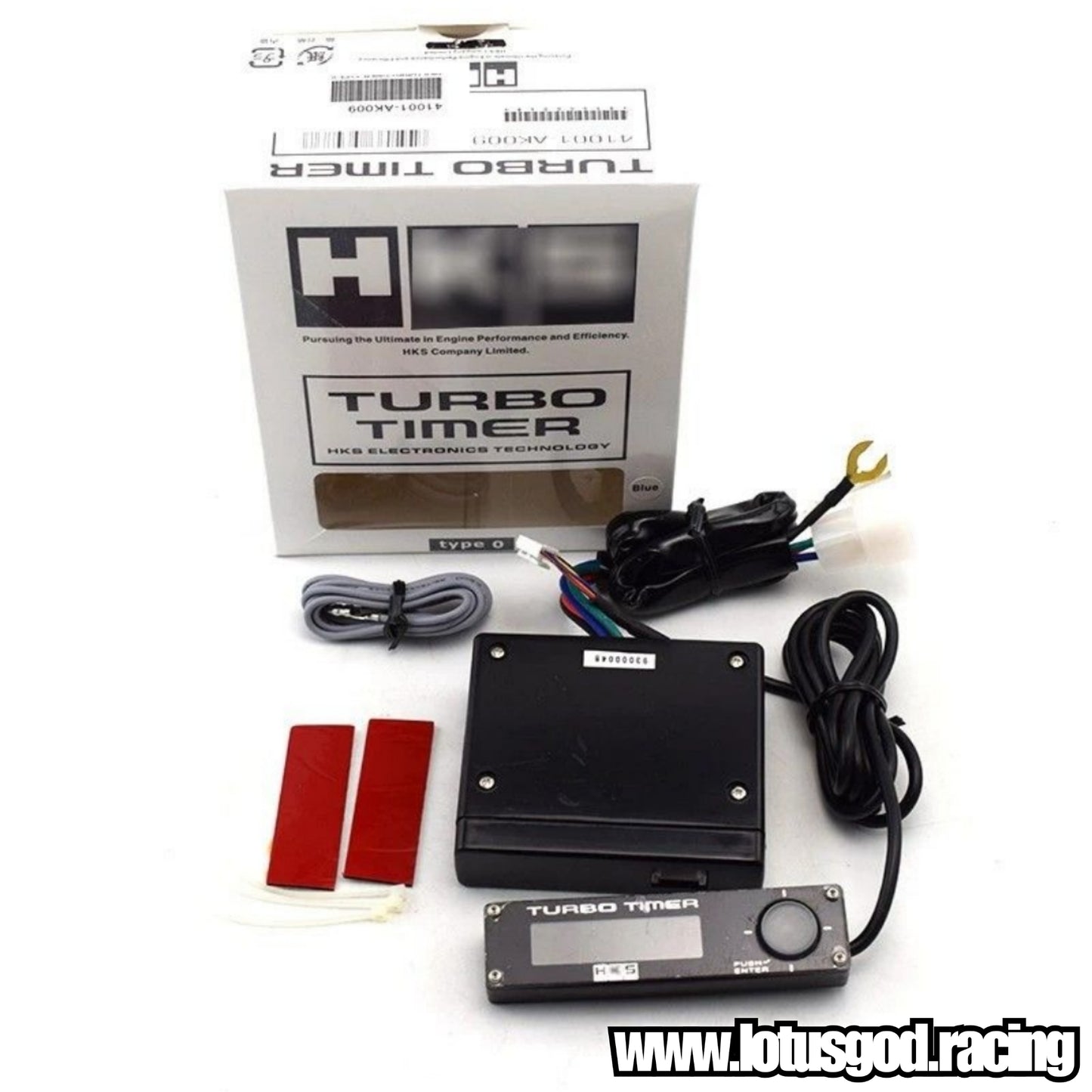 HKS Racing Car Black Turbo Timer LED Type 0 Digital Led Display Count Down Engine Timer