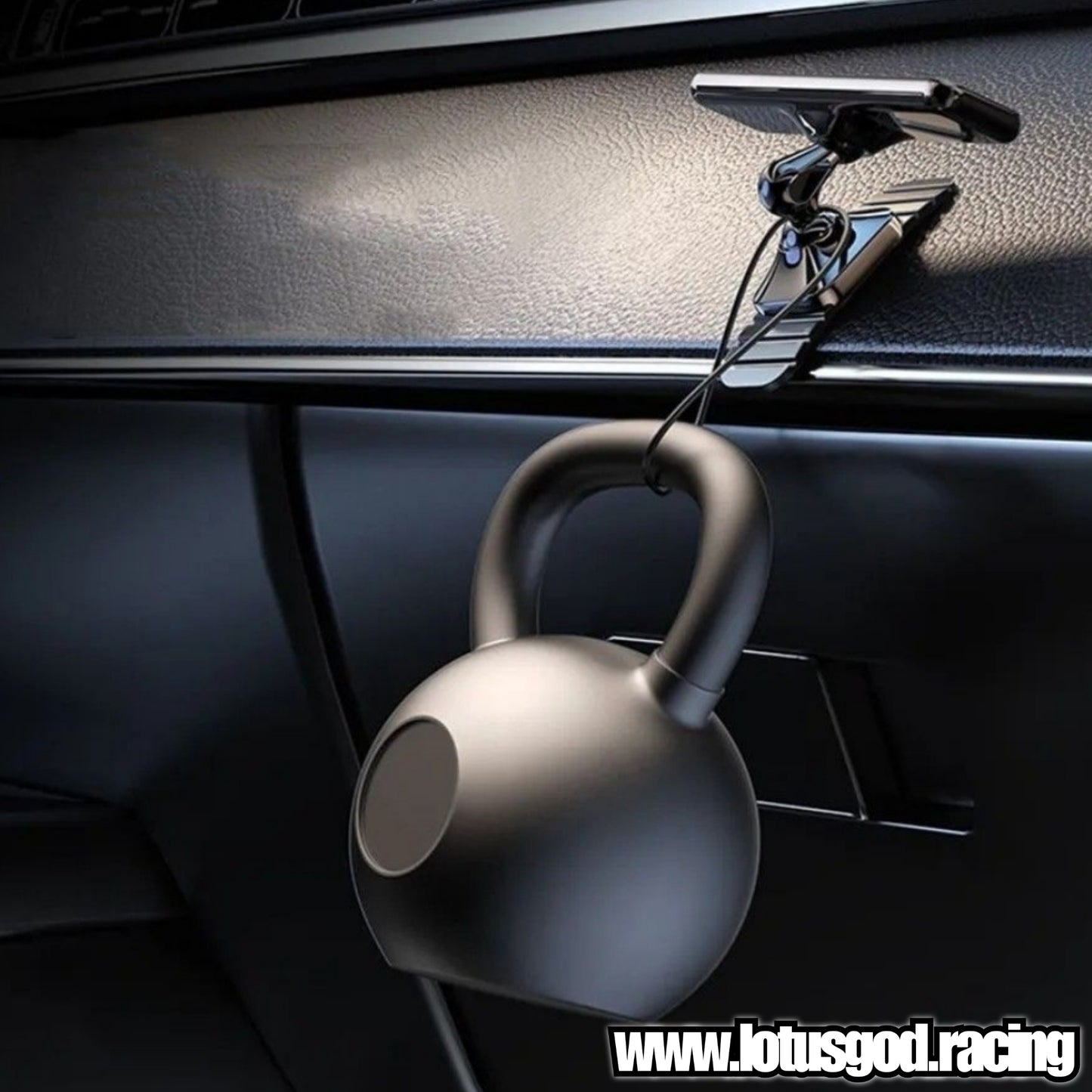 360 Degree Rotatable Stealth Black Magnetic Car Phone Holder