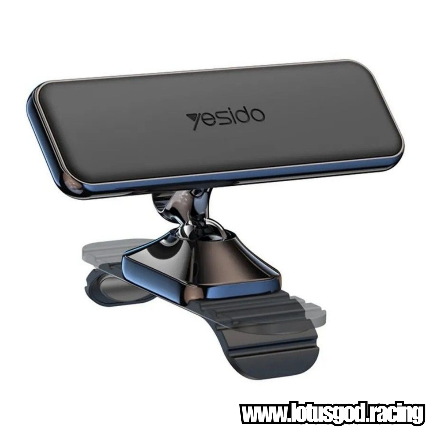 360 Degree Rotatable Stealth Black Magnetic Car Phone Holder