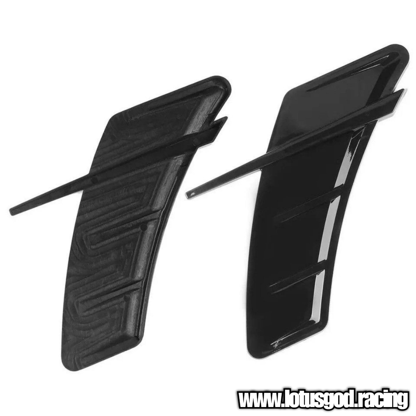 Universal Front Rear Fender Bumper Air Flow Intake Shark Fin Panel Grill Vent