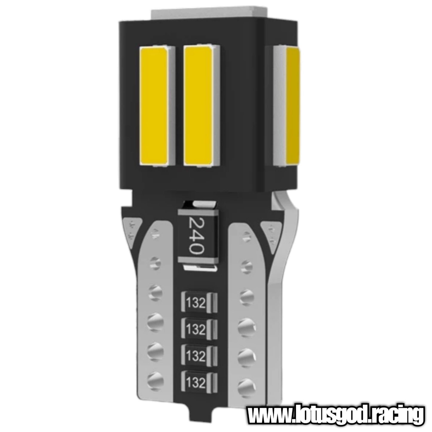 T10 Seoul Canbus Error Free White | Orange LED Bulb DRL Pole Reverse Marker Parking Reading Licence Plate Light Interior Reading Lamp 12V