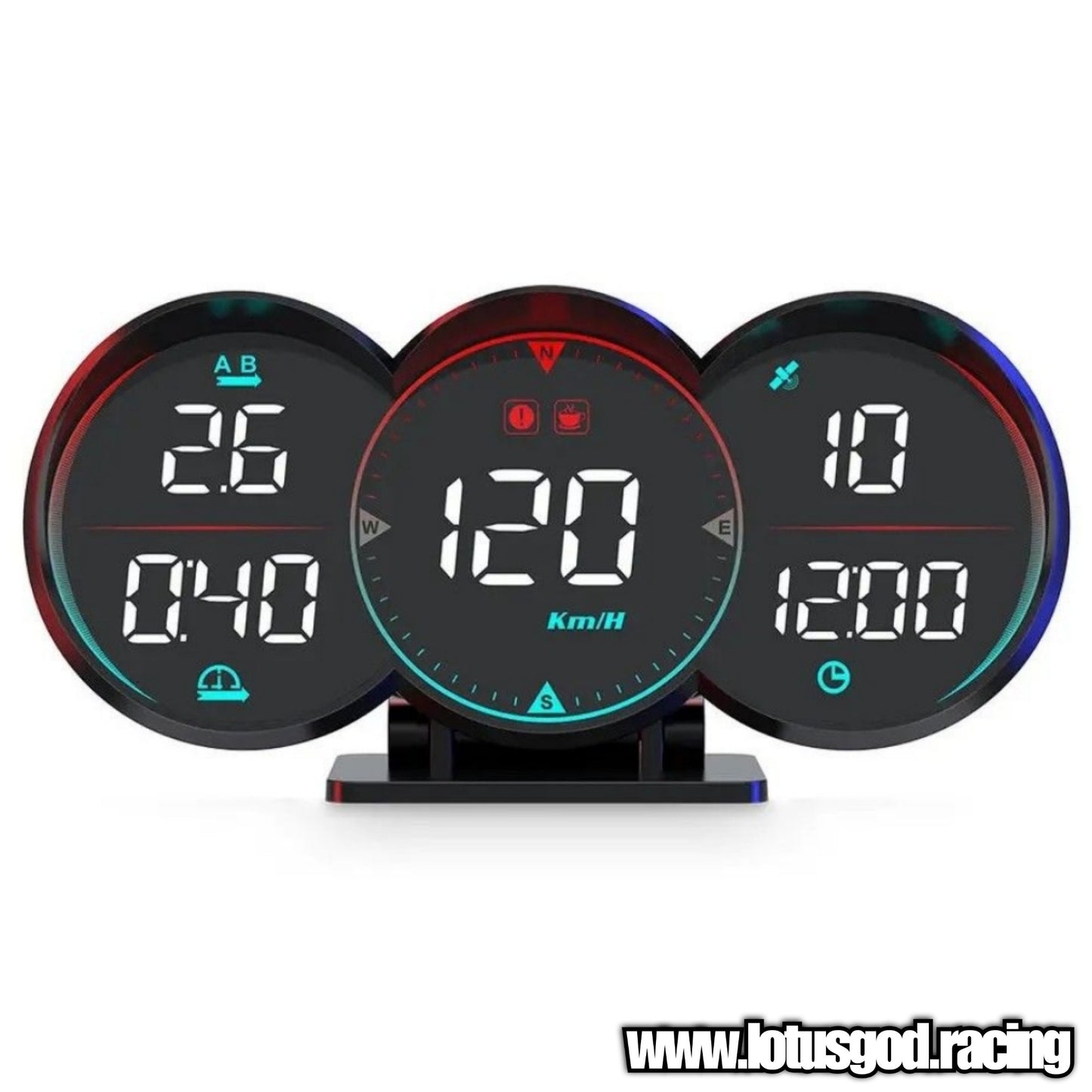 Universal GPS USB Powered Hud Virtual Head Up Display Speedometer For Car Gadgets On Windshield Projection 3 Digital Speed Meter VSD Reflection Clock Time