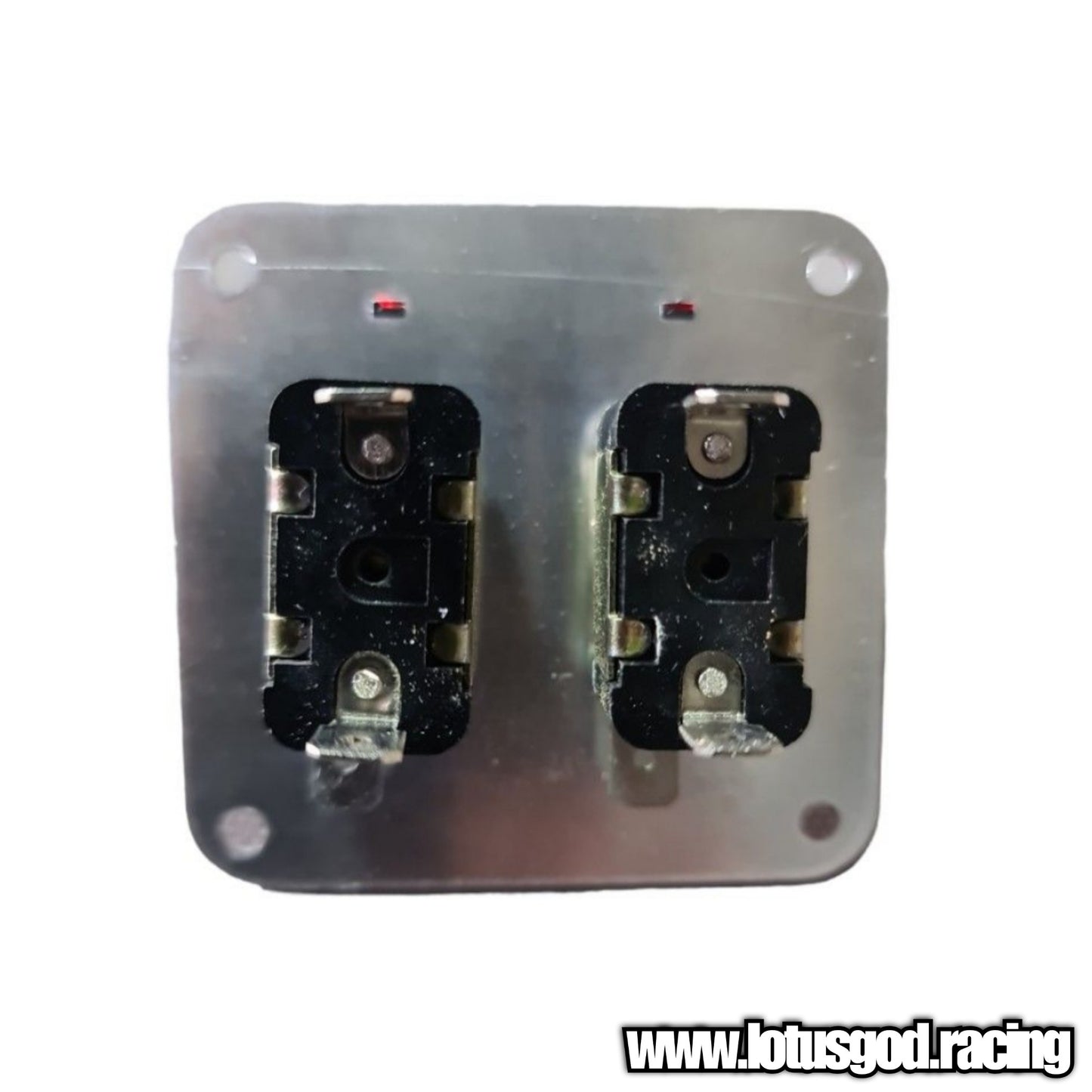 Racing Car 12V Ignition Red 2 Flip Up Down On Off Led Switch Silver Brushed Aluminum Control Panel For All Dashboard