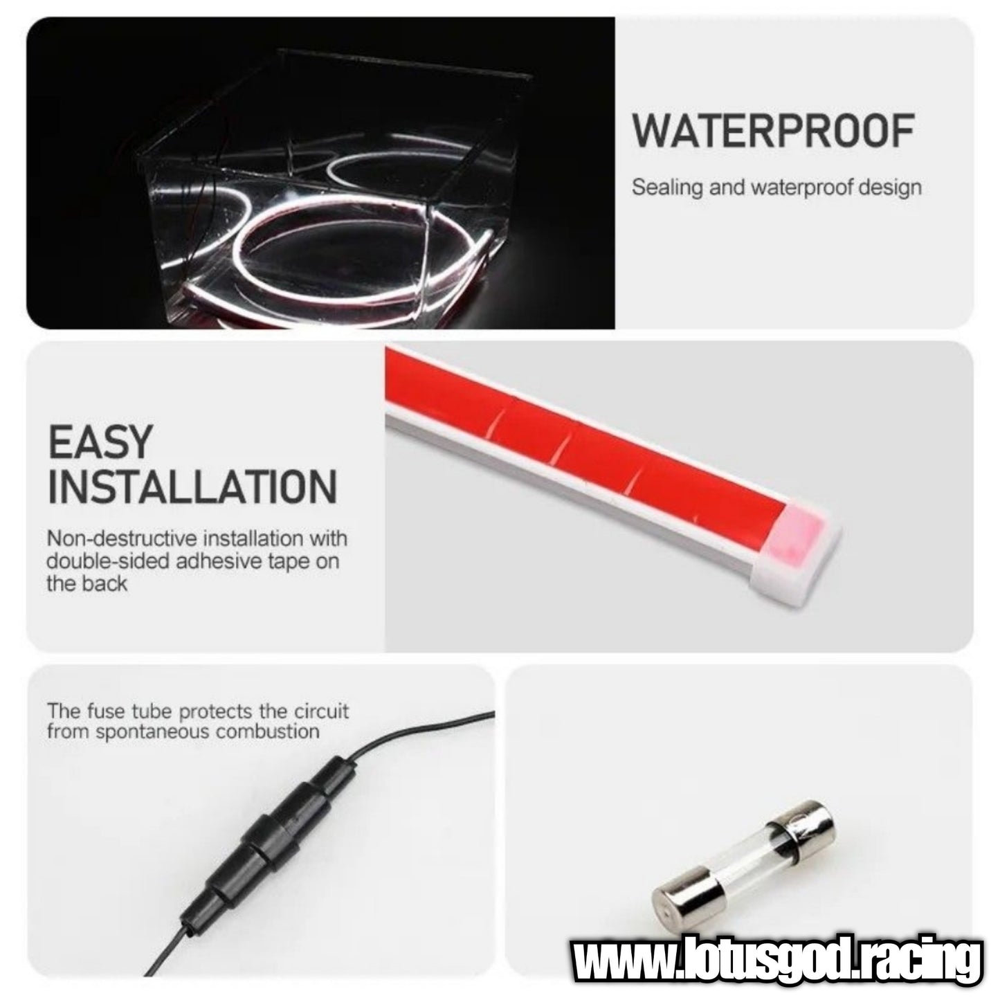 12 Volts Super Blue 60cm Sequential Scan Mode Bright Led Light Car Hood Strip Interior Dashboard Ambient Neon Lamp