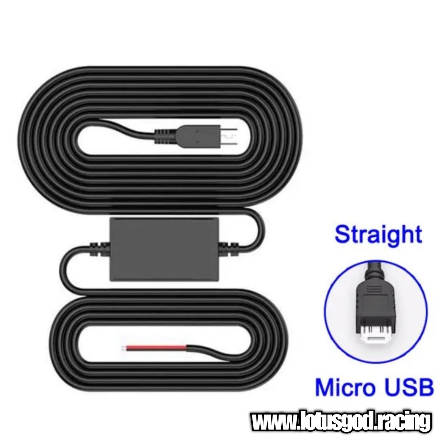12 | 24 Volts Car Dash Cam Hardwire Kit To 5 Volts Converter Mini Micro USB Type C Charger Cable 3.2m Hard Wire For Auto DVR Dashcam Mirror Camera Recorder Etc