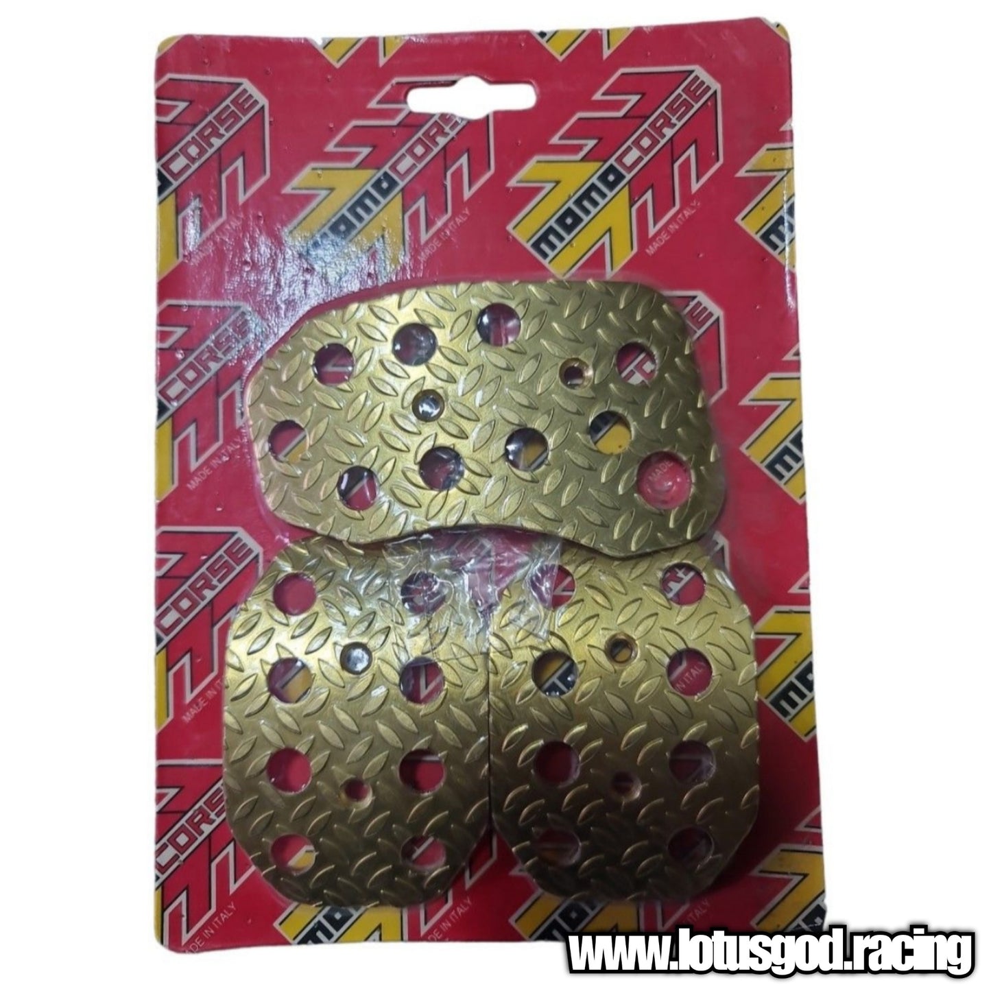 3 Piece Original Momo Corse Italy Manual 5 | 6 Speed Gold Racing Clutch + Brake + Accelerator Pedals