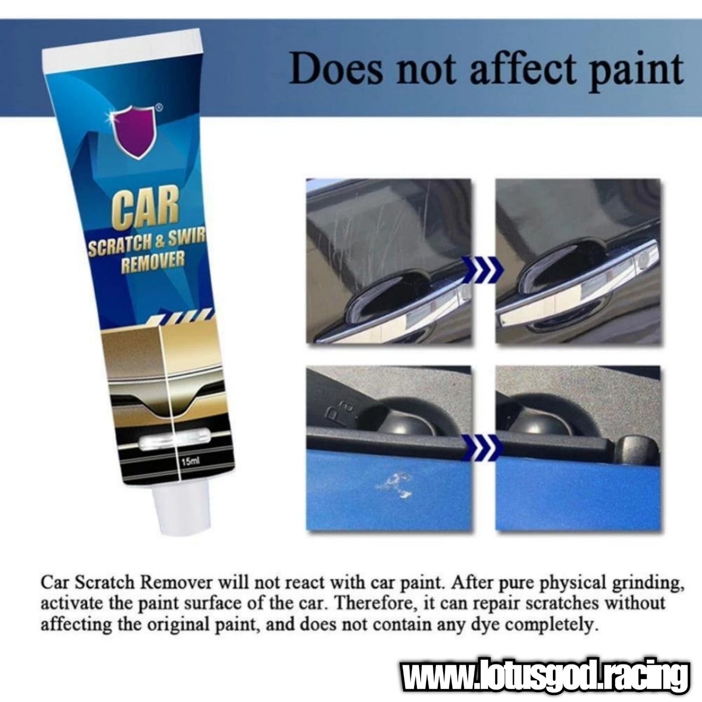 Light Scratch and Light Swirl Mark Remover For Car & Motorcycle Paint Scratch Repair Polishing Wax & Polish Compound 120 ml