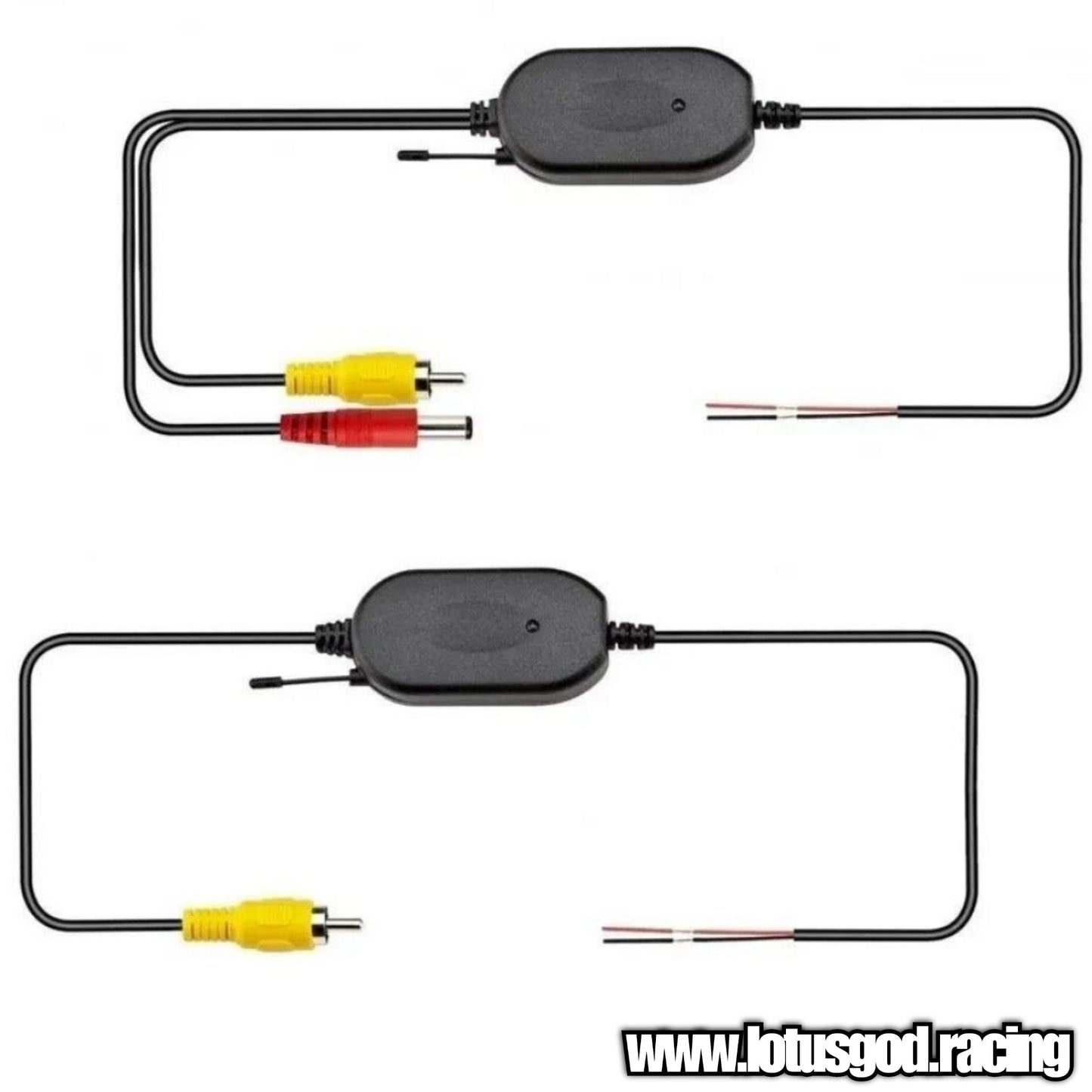 2.4G Wireless RCA Video Transmitter Receiver Kit For GPS Cam Monitor Car Reverse Camera For Android Head Audio Unit