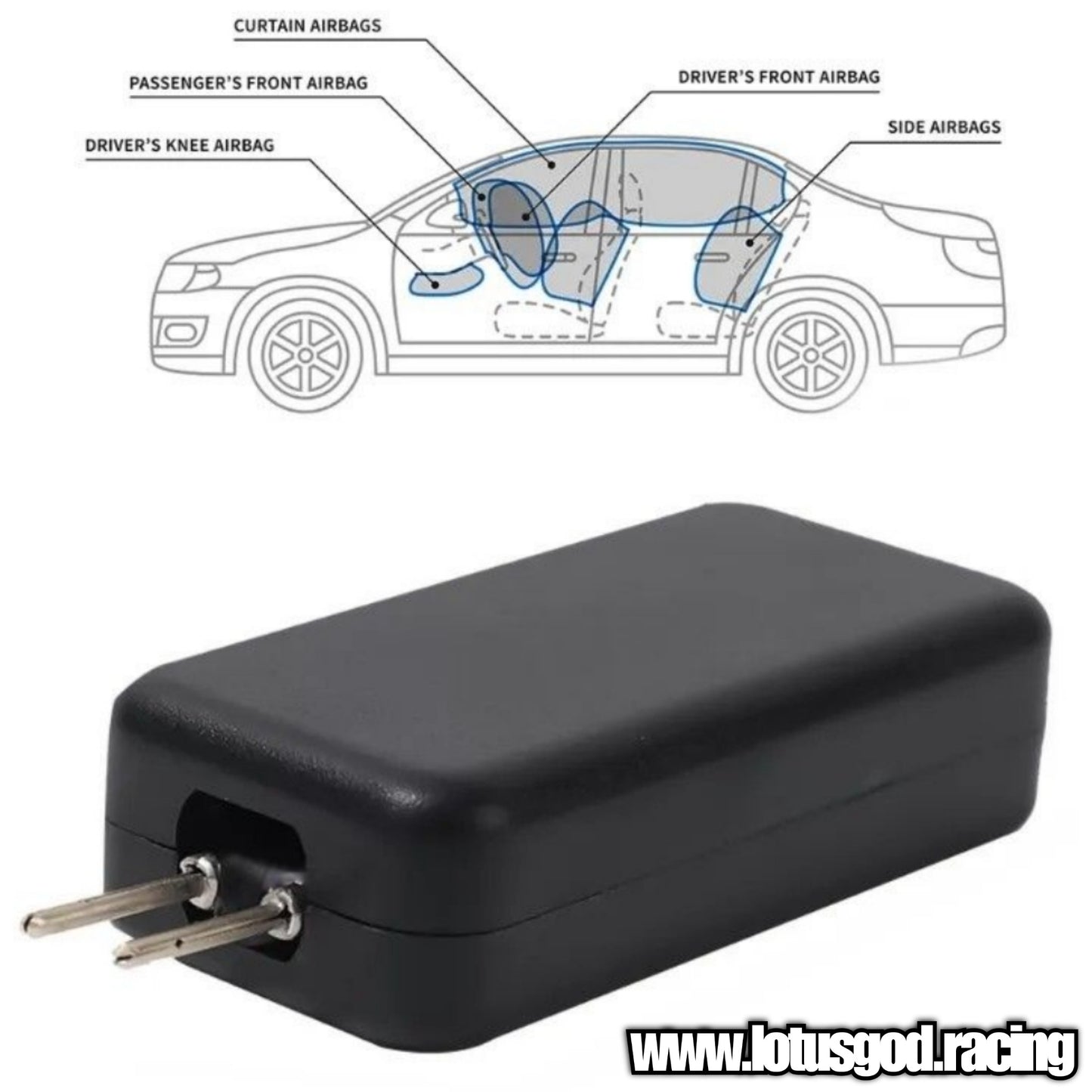 By Pass Clear Airbag Light Fault Code Resistor SRS Air Bag Chip Ignition Emulator