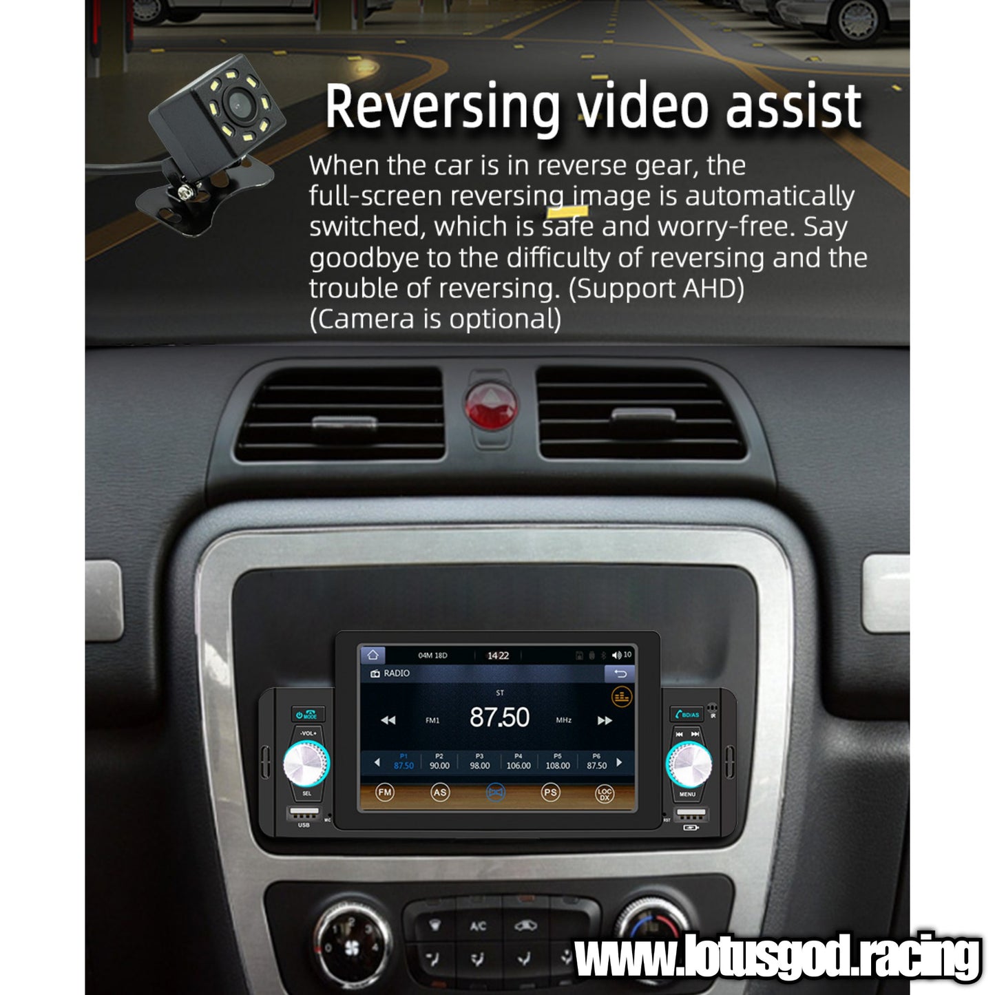 1 Din CarPlay 5 Inch Bluetooth Mirror Link Wide Touch Screen Screen USB Mp3 4 5 Window CE Car Audio FM Radio GPS Car Play Unit