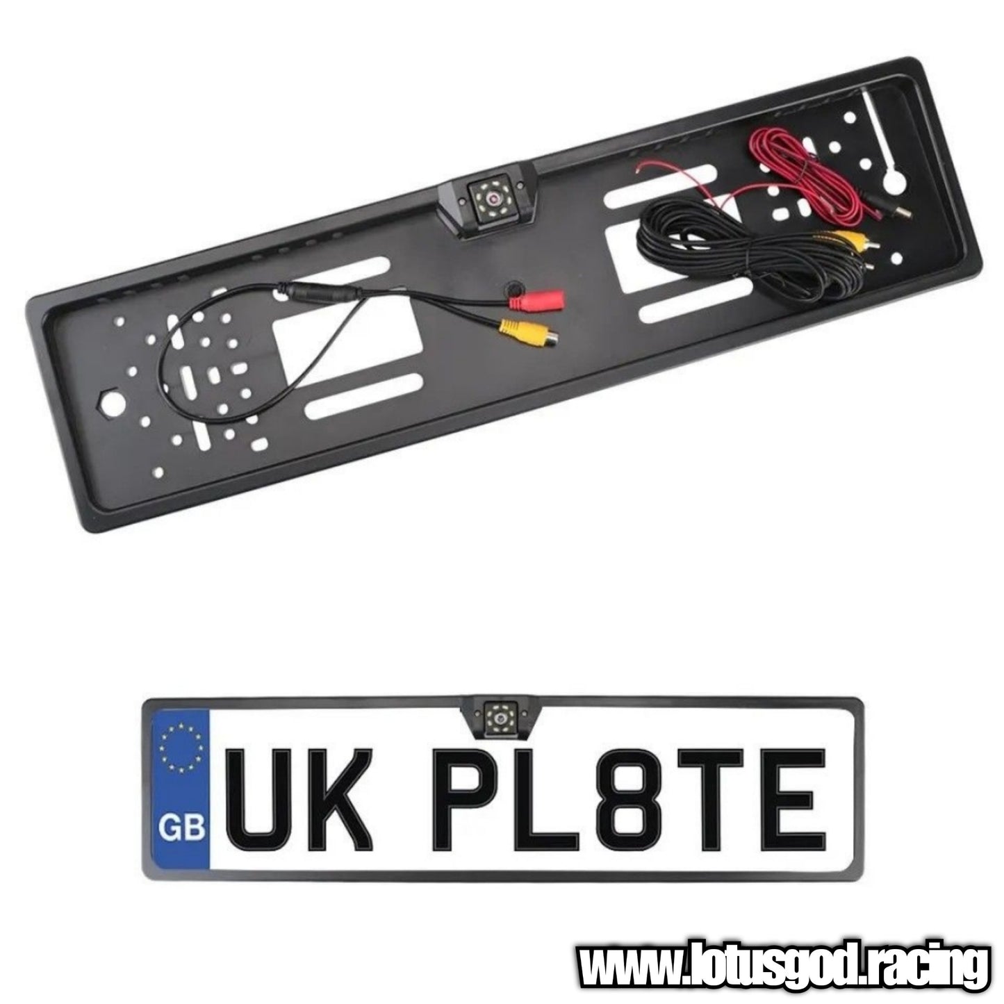European 8 LED EU Car Plate Hidden Reverse Camera Licence Plate Holder 170 Degree Rear Cam For Car Android Head Audio Unit