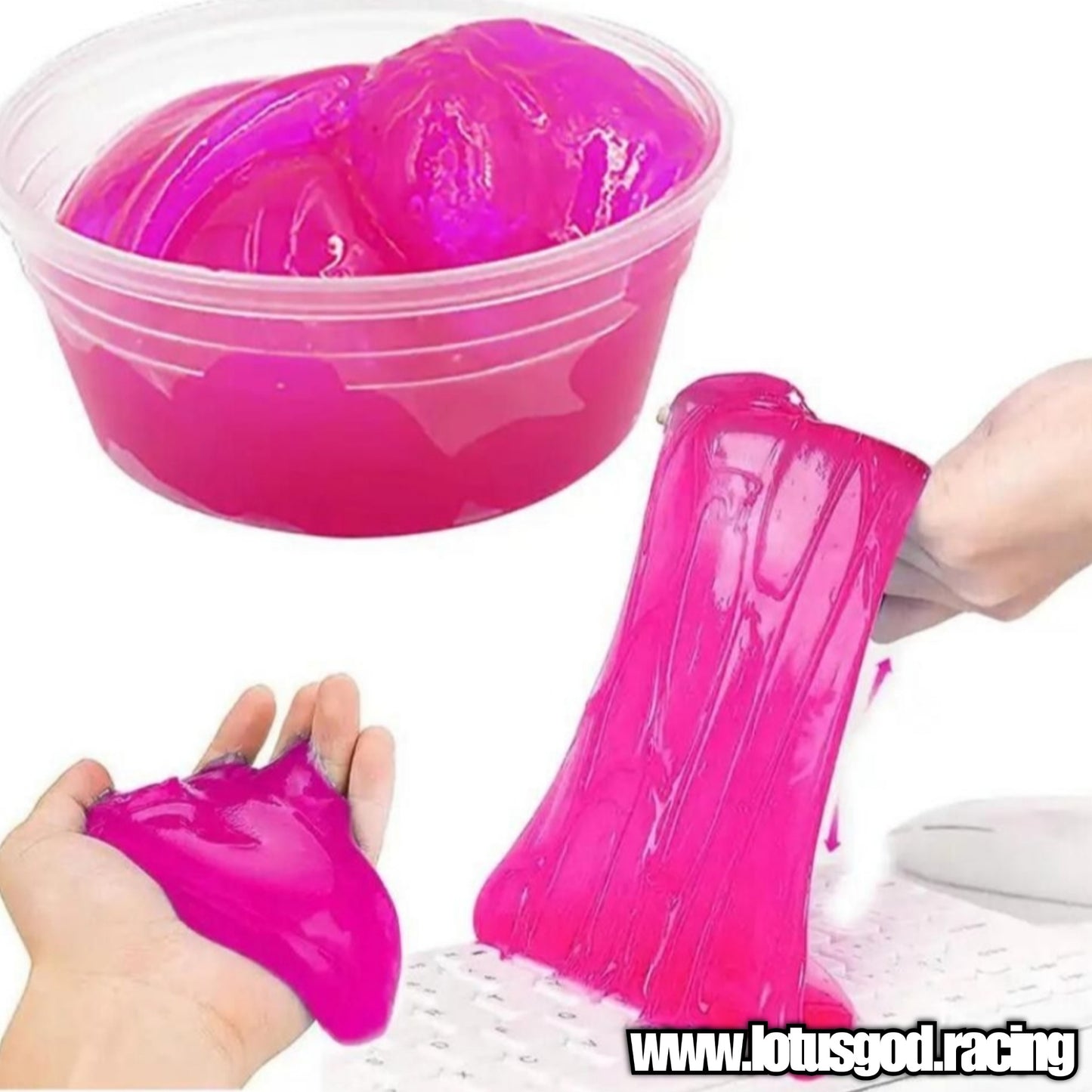 Universal Pink Fairy Nano Slime Cleaning Gel Car Air Vent Magic Dust Cleaner Gel 200g