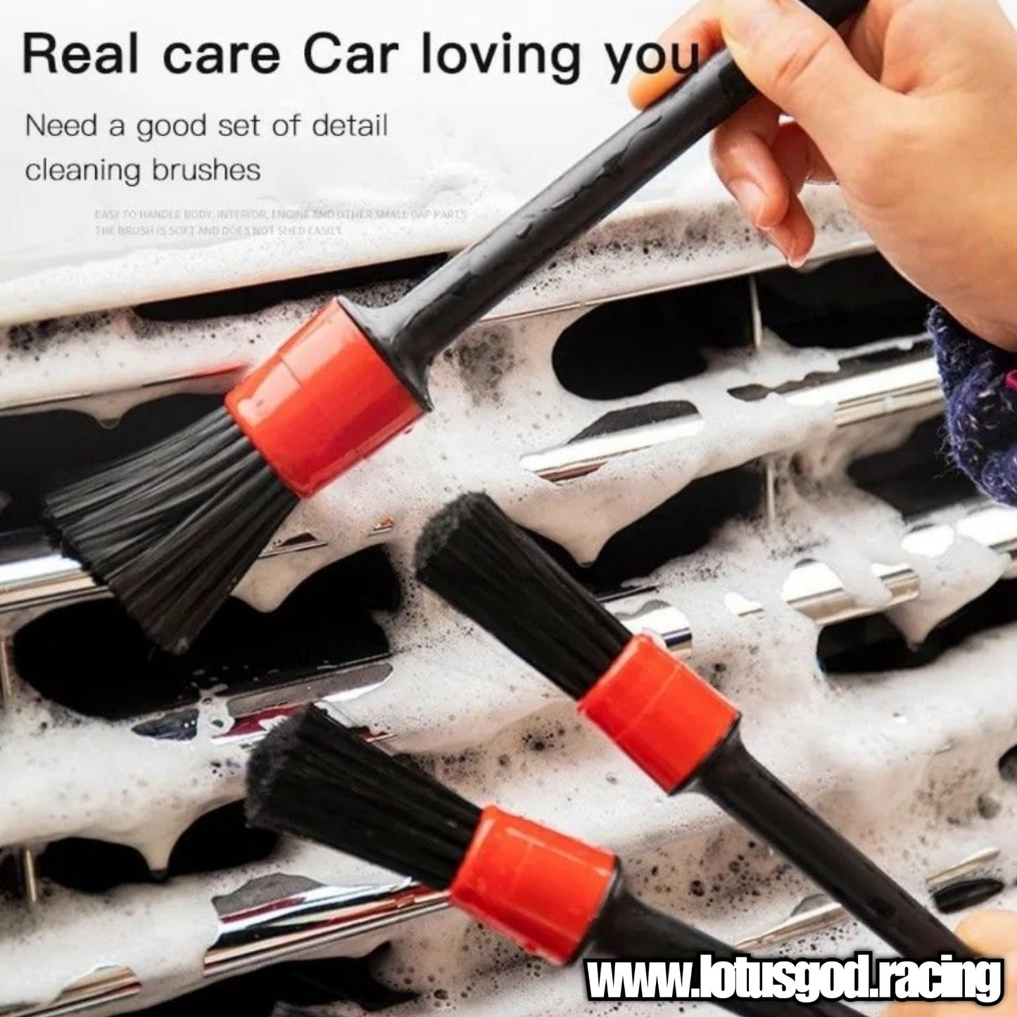 5 X New Soft Plastic Detailing Cleaning Brush For Car Motorcycle Bike Lorry Van Pick Up Etc