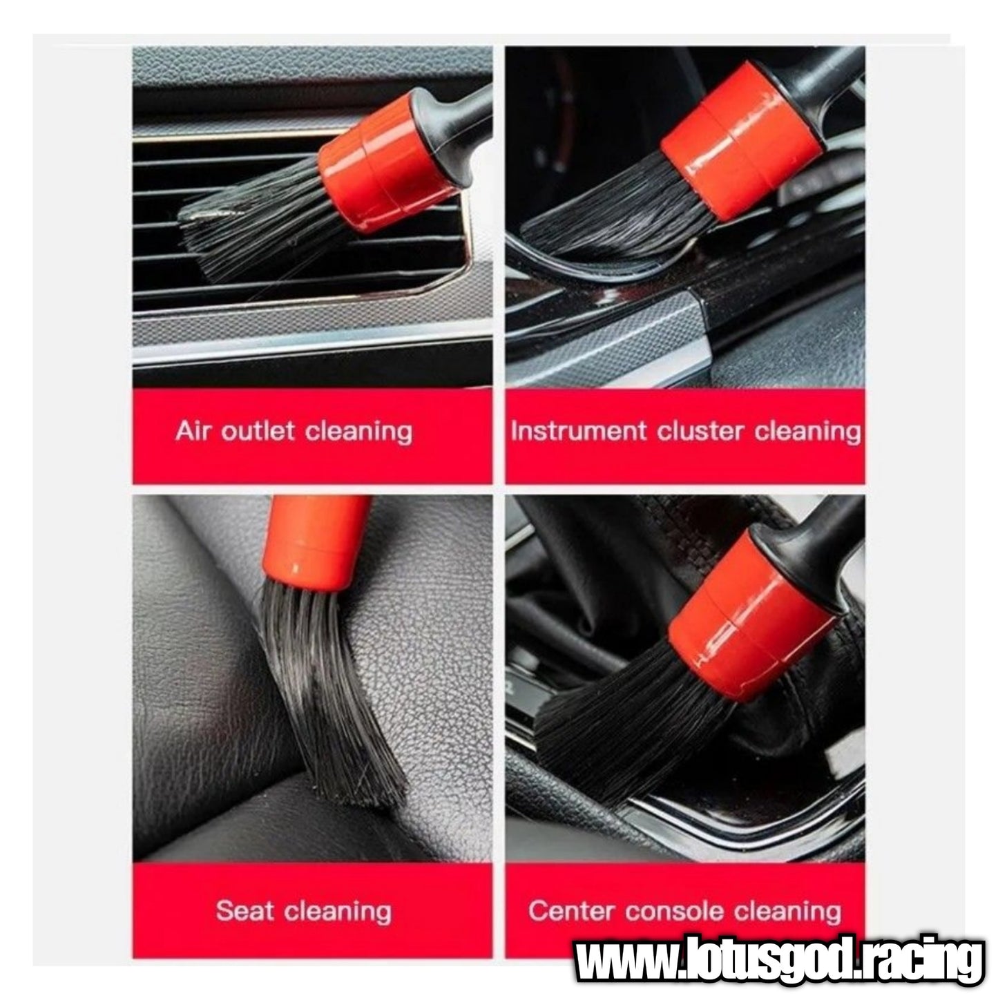 5 X New Soft Plastic Detailing Cleaning Brush For Car Motorcycle Bike Lorry Van Pick Up Etc