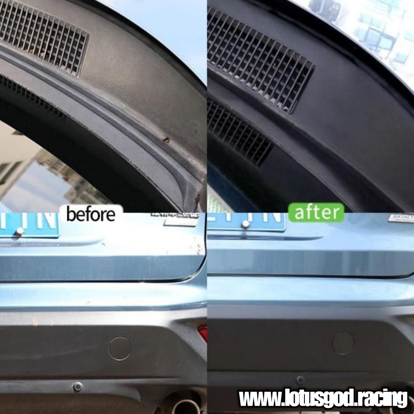 Plastic Restorer Back To Black Gloss Plastic Parts Temporary Repair Spray Exterior Renovator Cleaning Solution