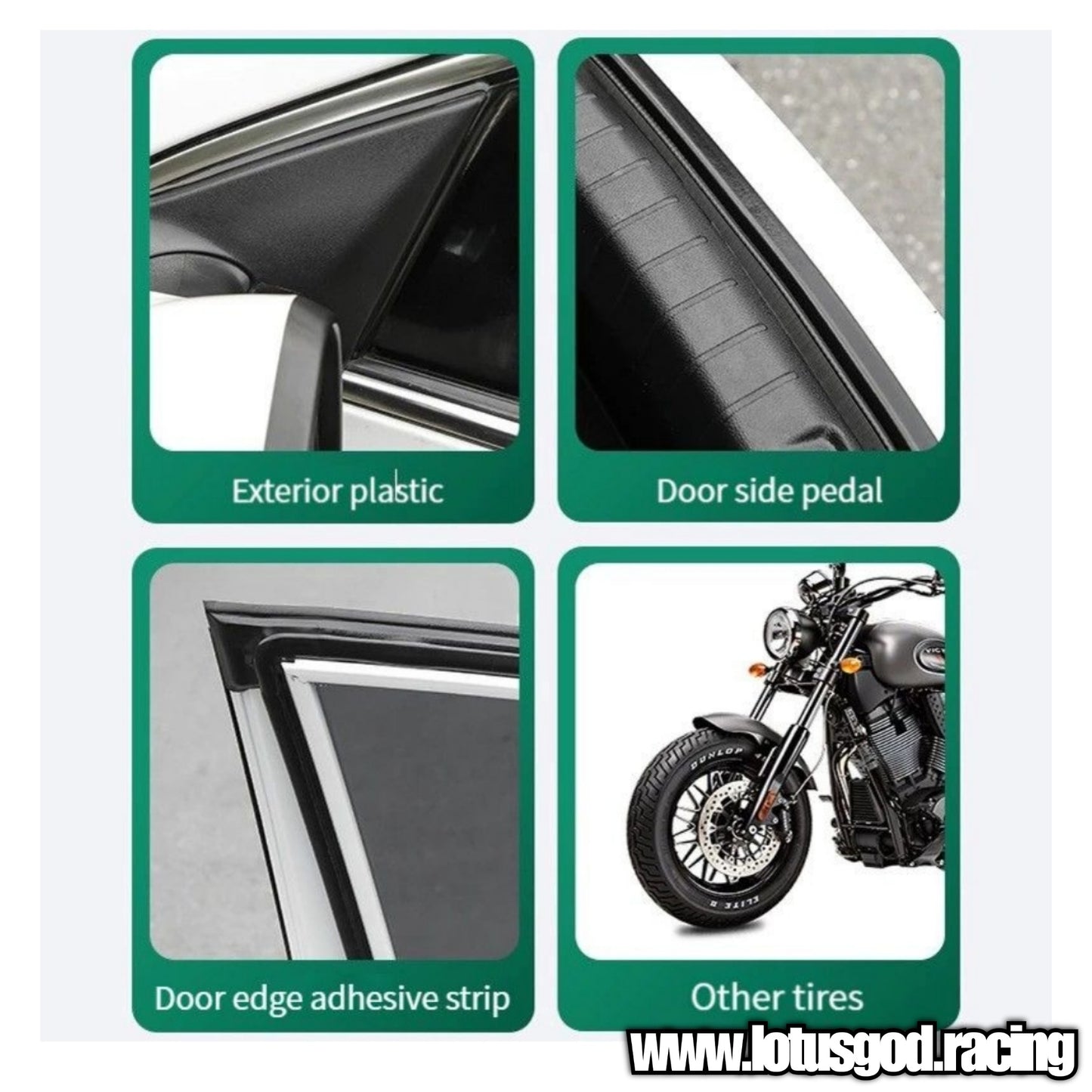 Tyre Rubber Plastic Cleaner Foam Shine Spray For Car Lorry Van Pick Up Motorcycle Tires 600ml
