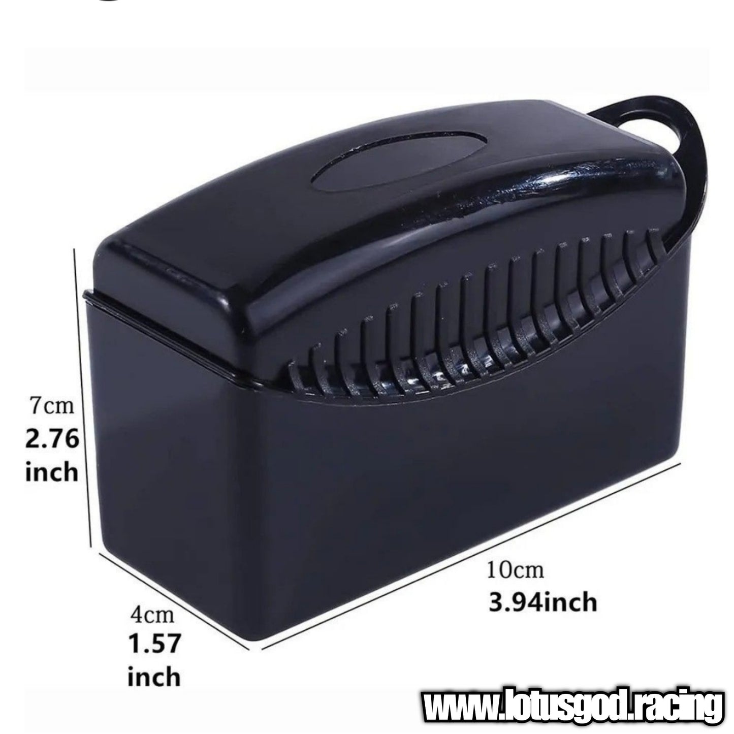Black + Blue Tyre Shine Wax Sponge & Casing Box For Car Motorcycle Tire Wall Body Coating Car Wash Etc