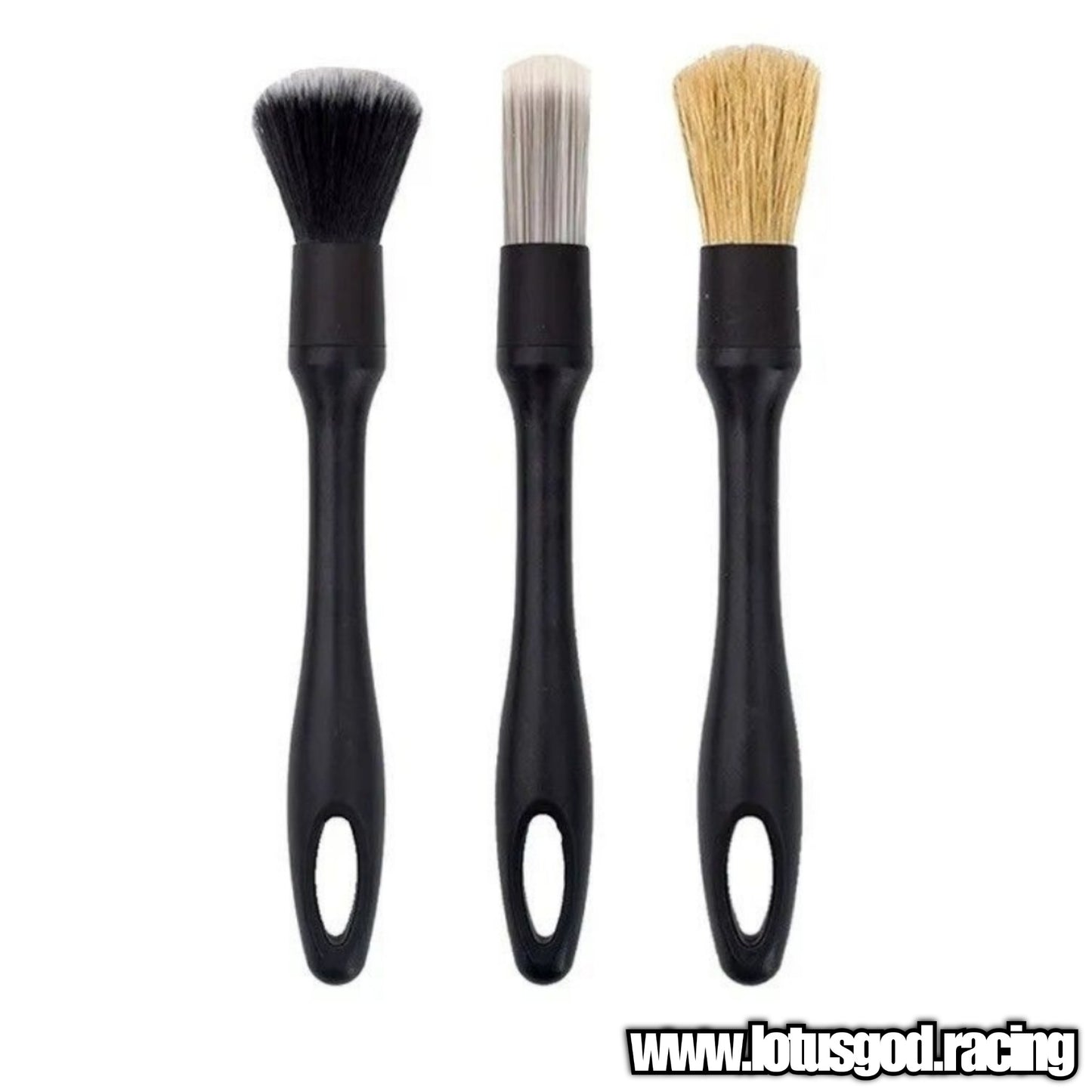 3 X Fine Detailing Soft Brush Set For Car Motorcycle Van Lorry Pick Up Etc