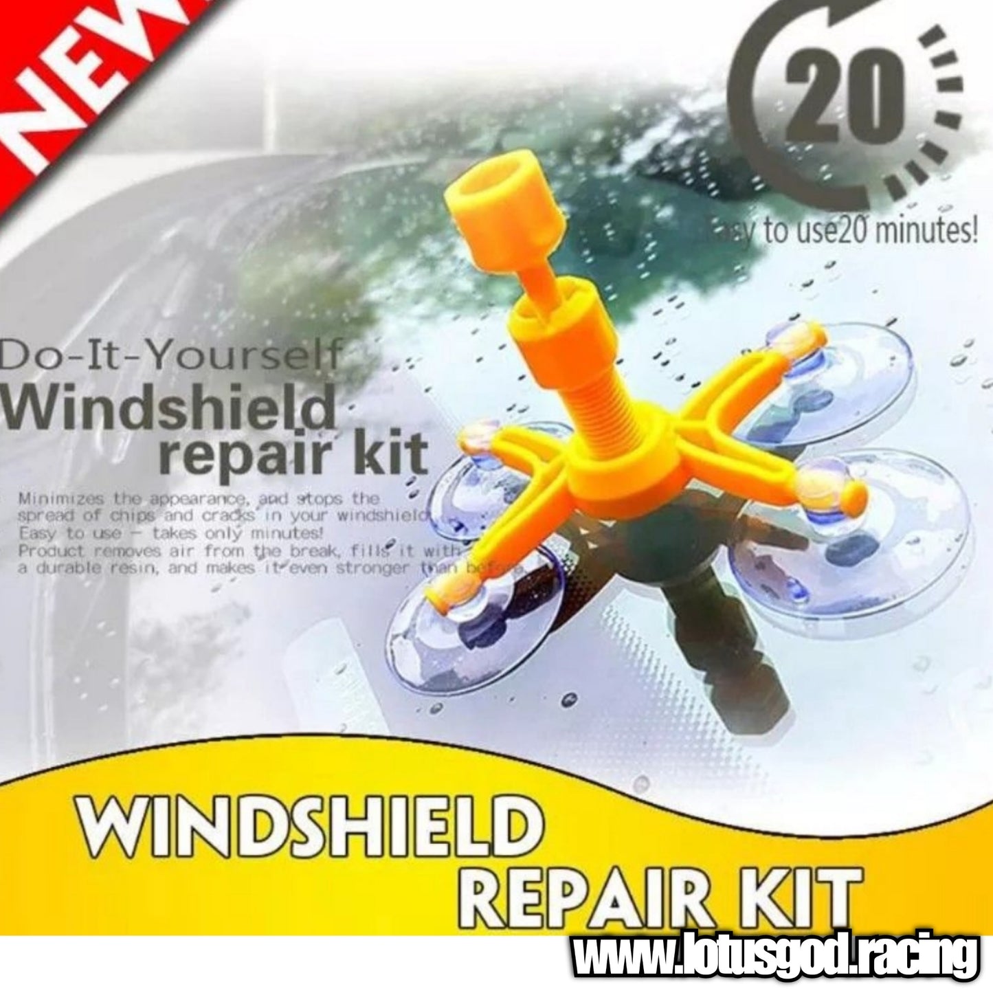 DIY Windscreen Tampered Car Lorry Van Wind Shield Resin Glass Crack Repair Kit