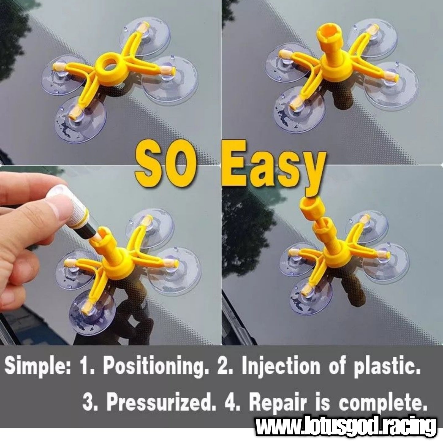 DIY Windscreen Tampered Car Lorry Van Wind Shield Resin Glass Crack Repair Kit