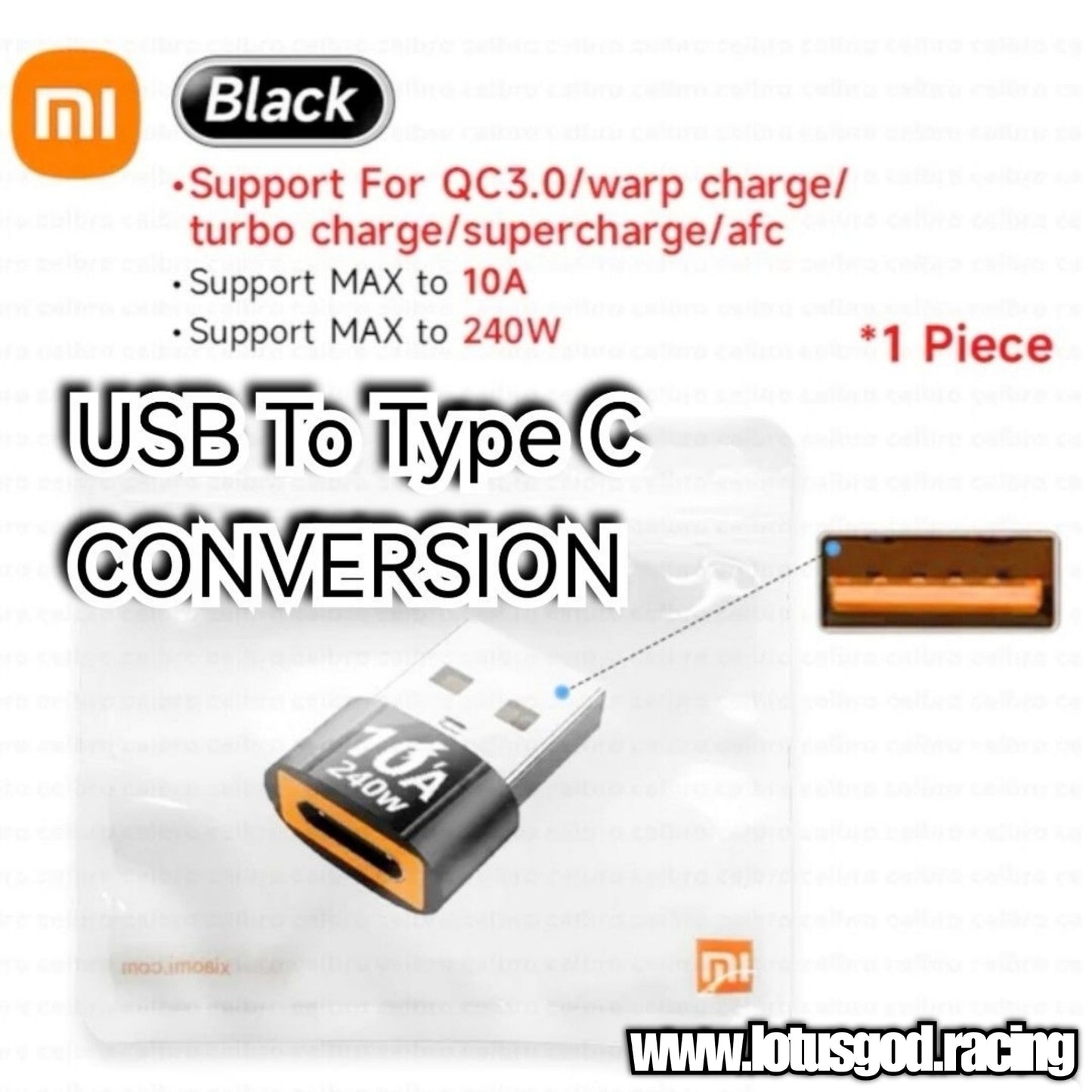 USB To Type C 10A Super Fast Charging Female To USB A Male OTG Adapter USB-C Converter Adapter Plug