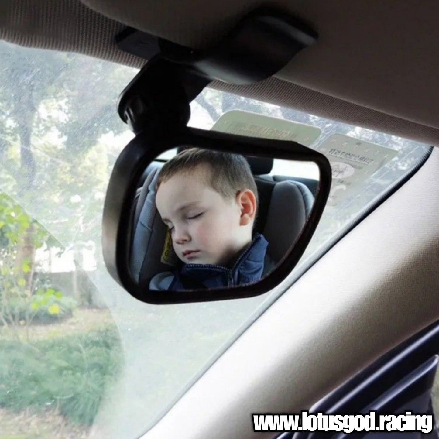 2 in 1 Window Suction Cup For Windscreen Sunshade Clip Check Blind Spot Baby Mirror
