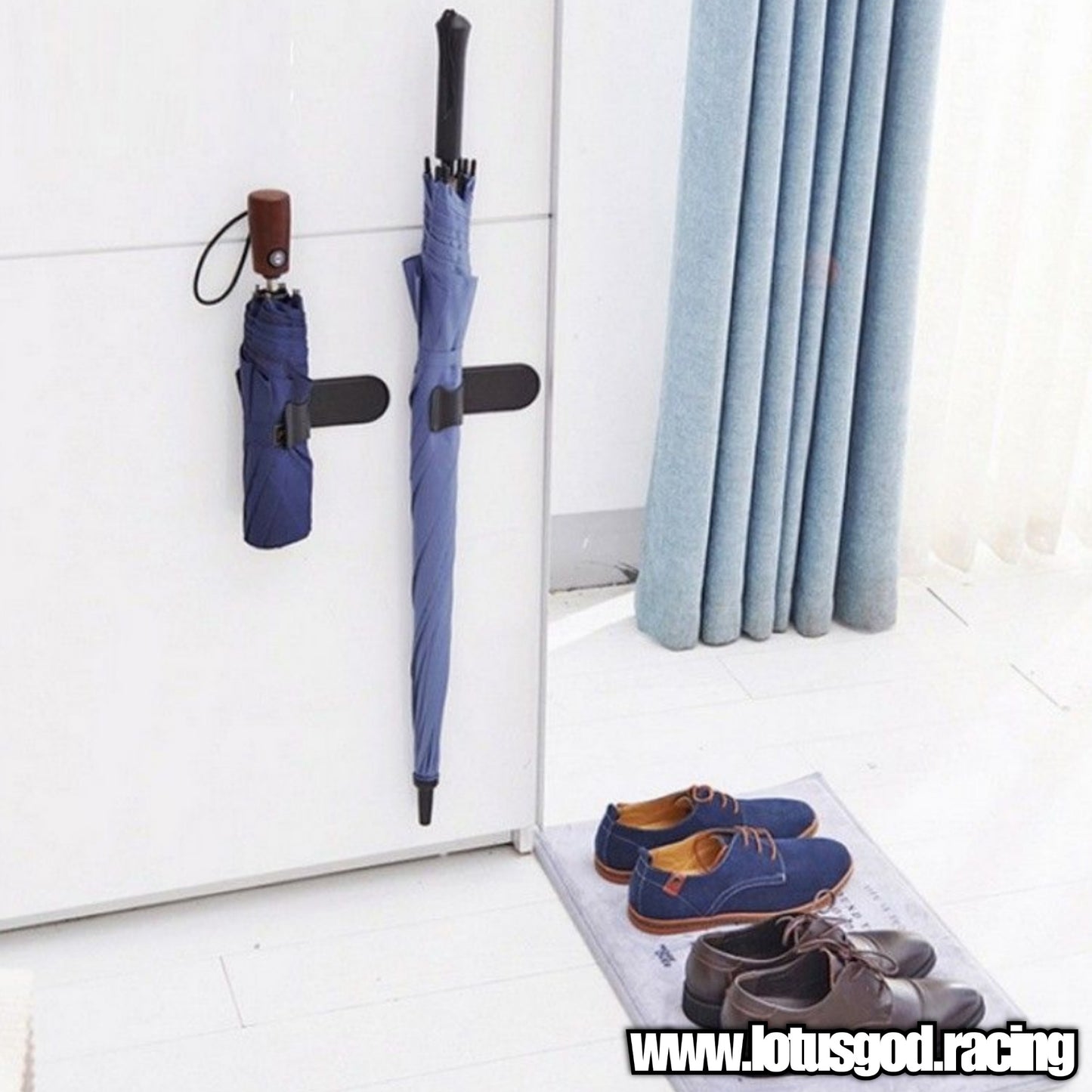 Universal Solid Plastic Double Side Tape Umbrella Holder For House Car etc