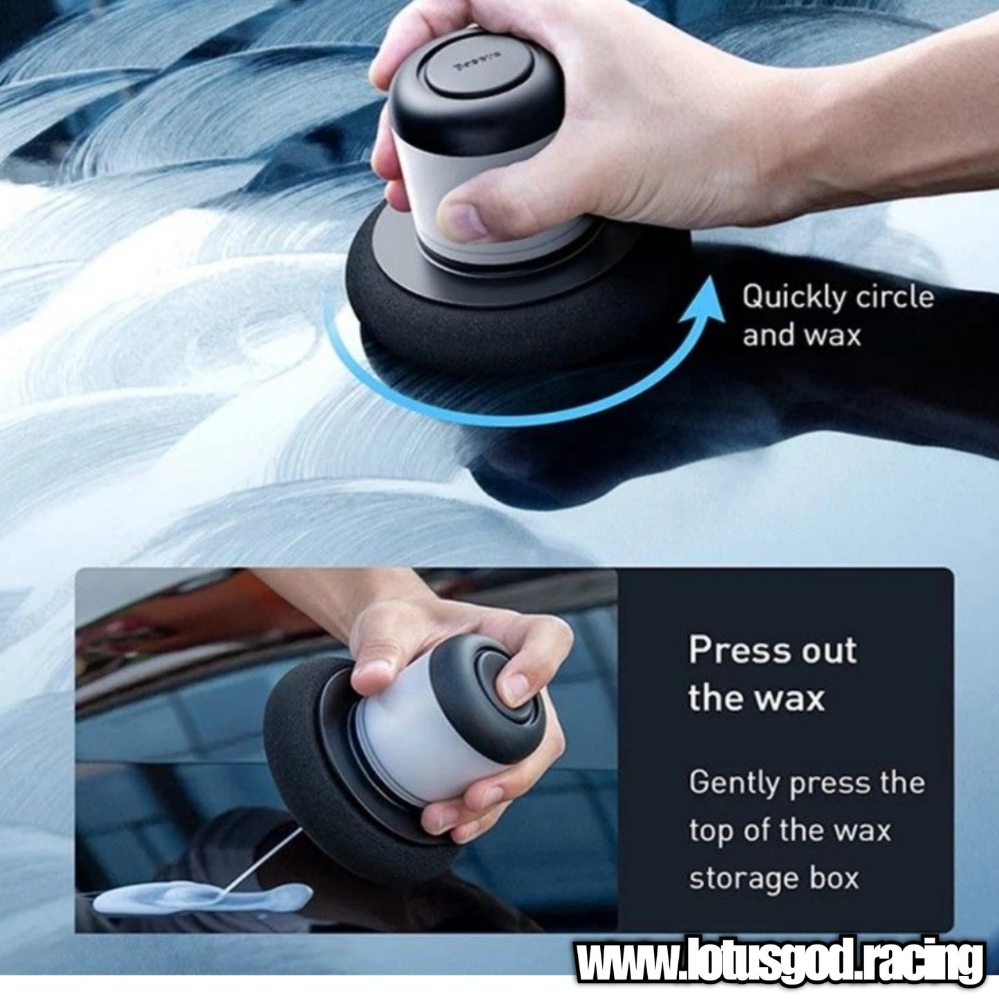 100ml Built In Manual Polish Scratch Repair Polishing Paint Care Lazy Wax Machine Tool For Car Motorcycle Lorry Van Pick Up Etc