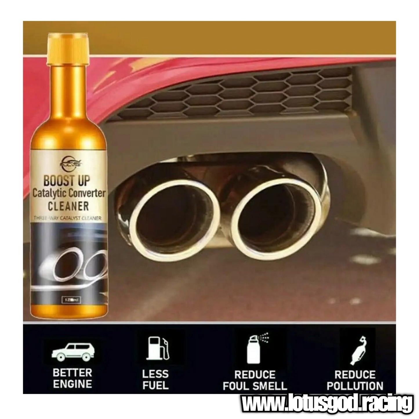 All In 1 Engine Power Boost Up + Save Fuel + Catalytic Converter Cleaner For Deep Cleaning Carbon Removal & Fuel Injector Cleaner 120ml