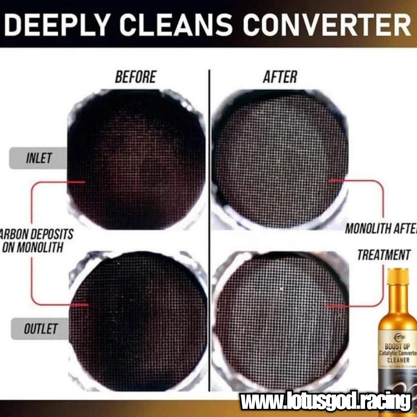 All In 1 Engine Power Boost Up + Save Fuel + Catalytic Converter Cleaner For Deep Cleaning Carbon Removal & Fuel Injector Cleaner 120ml