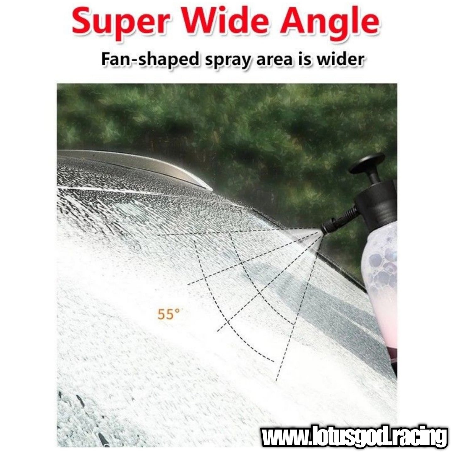 2 Litres Manual Pump High Pressure Water | Spray Snow Foam Spray Bottle For Car Wash Lorry Van Pick Up Engine Tyre Cleaner