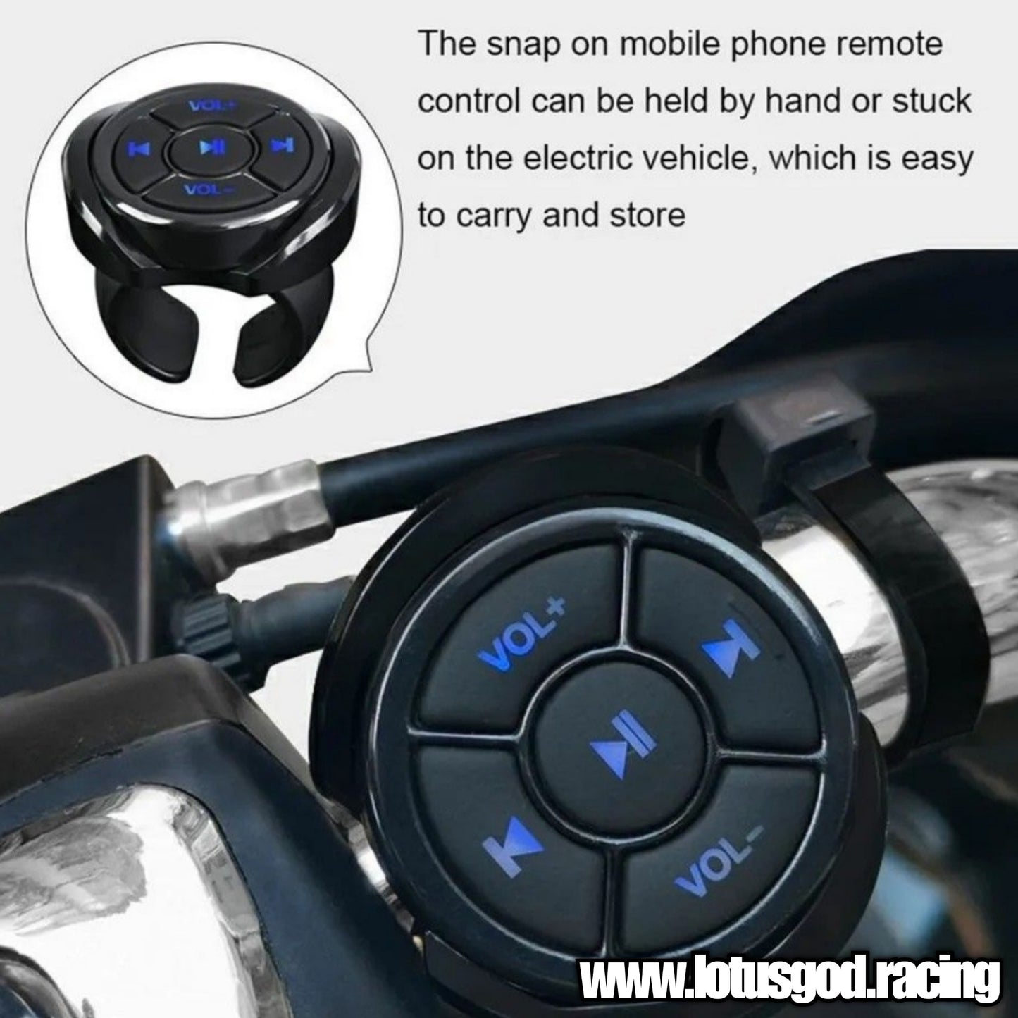 Wireless Bluetooth Media Button Remote Controller For Steering Wheel Control MP3 Music Player Apple IOS Android Phone Tablet