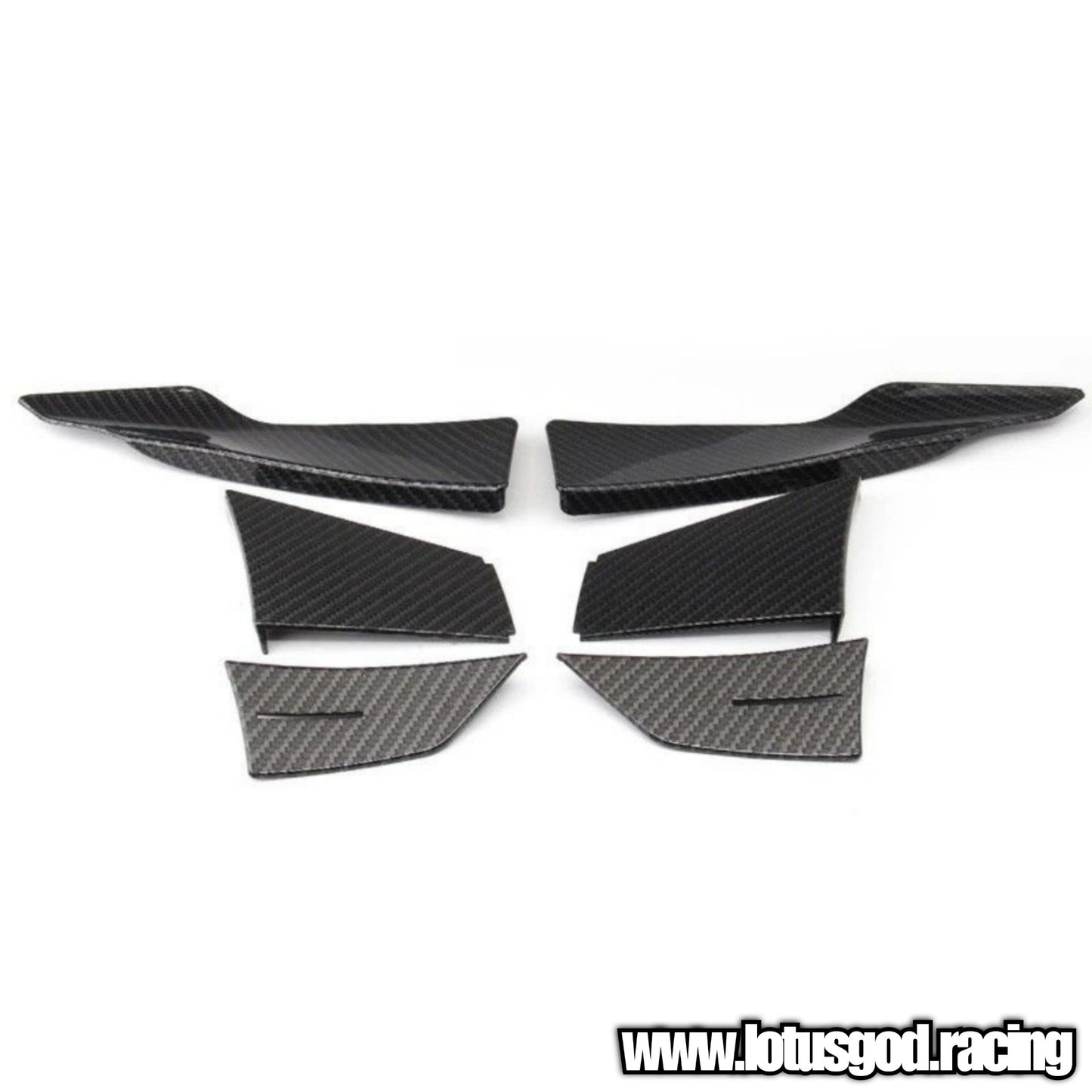 Universal Front Rear Bumper Lip Air Vent Trim Spoiler Canards Splitter Styling Accessories