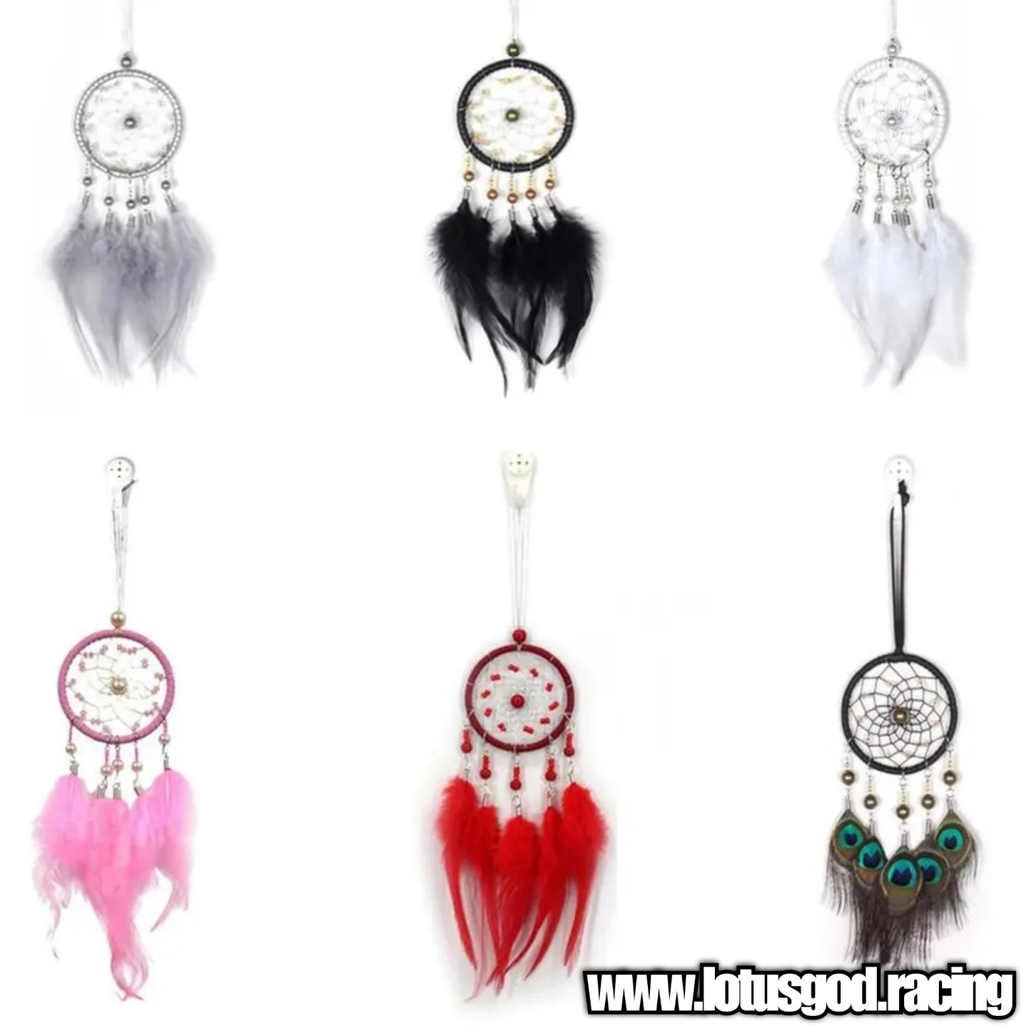 Dream Catcher Good Luck Charm Rear View Mirror Pendant Home Car Decoration Display