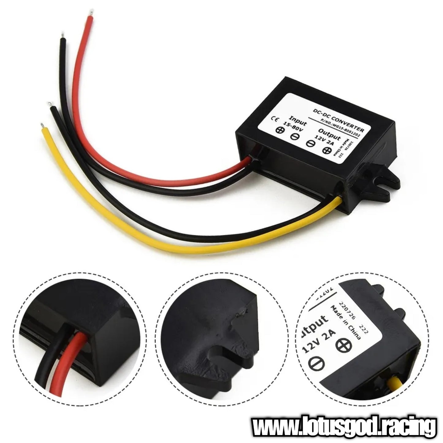 DC To DC Regulator Step Down Module Converters Switching Mode Power Supply Input 15V 18V 24V 36V 48V 60V 72V 80V To Output 12V 2A