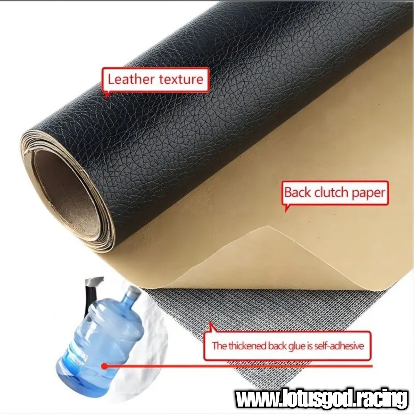 Pvc Synthetic Black Leather Adhesive Repair Hole Patch For Car Seat Sofa Furniture Etc 100cm | 200cm X 137cm