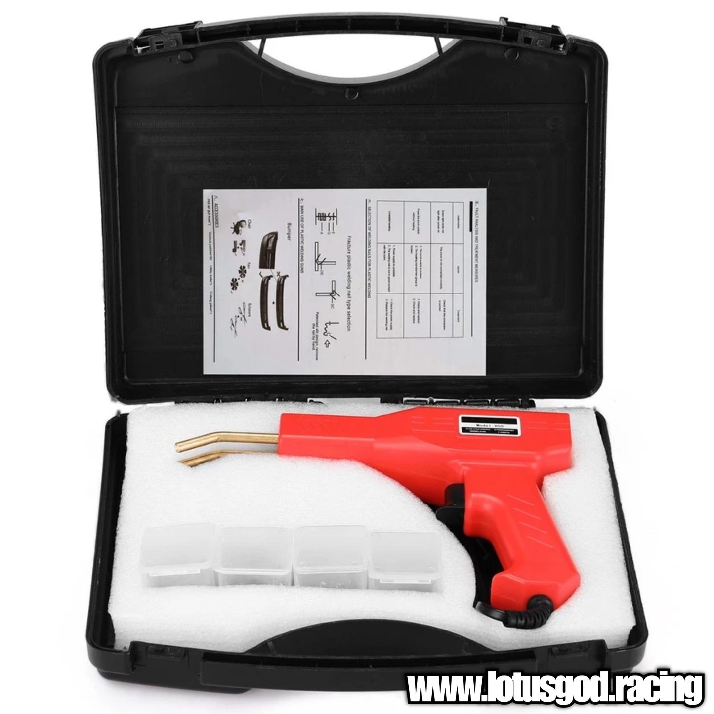 Handy Plastics Hot Machine Welder PVC PP ABS Plastic Repair For Car Bumper Lips Bodykit Stapler Welding Garage Tool