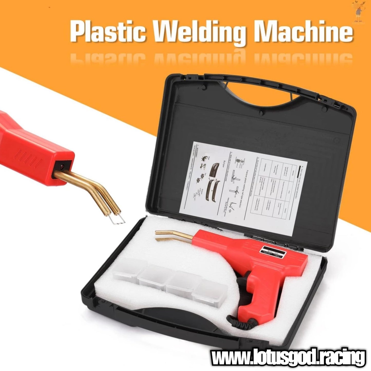 Handy Plastics Hot Machine Welder PVC PP ABS Plastic Repair For Car Bumper Lips Bodykit Stapler Welding Garage Tool