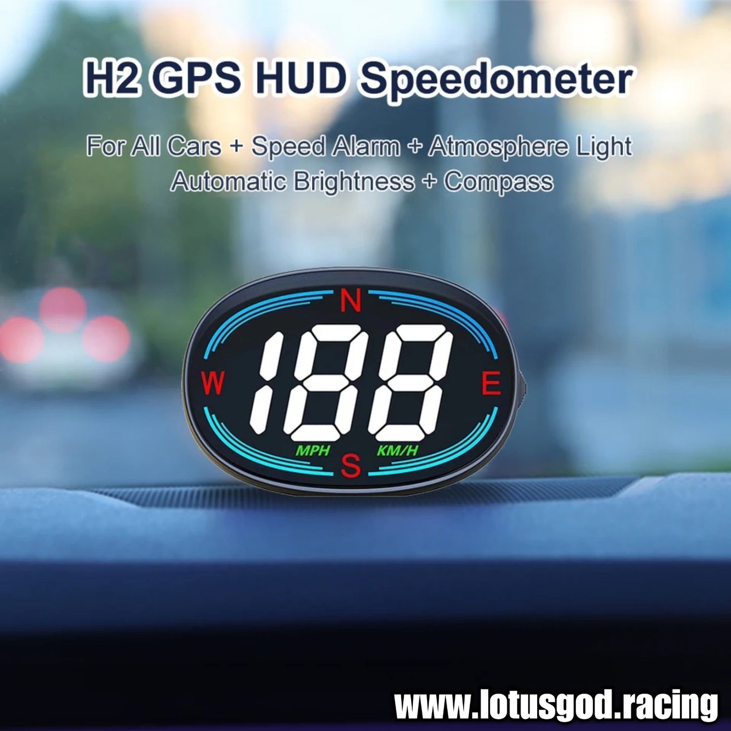 Universal Usb Gps HUD Head Up Display Car Digital Speedometer Compass Speed Meter Gauge For All Cars Pick up Trucks Lorry Bus