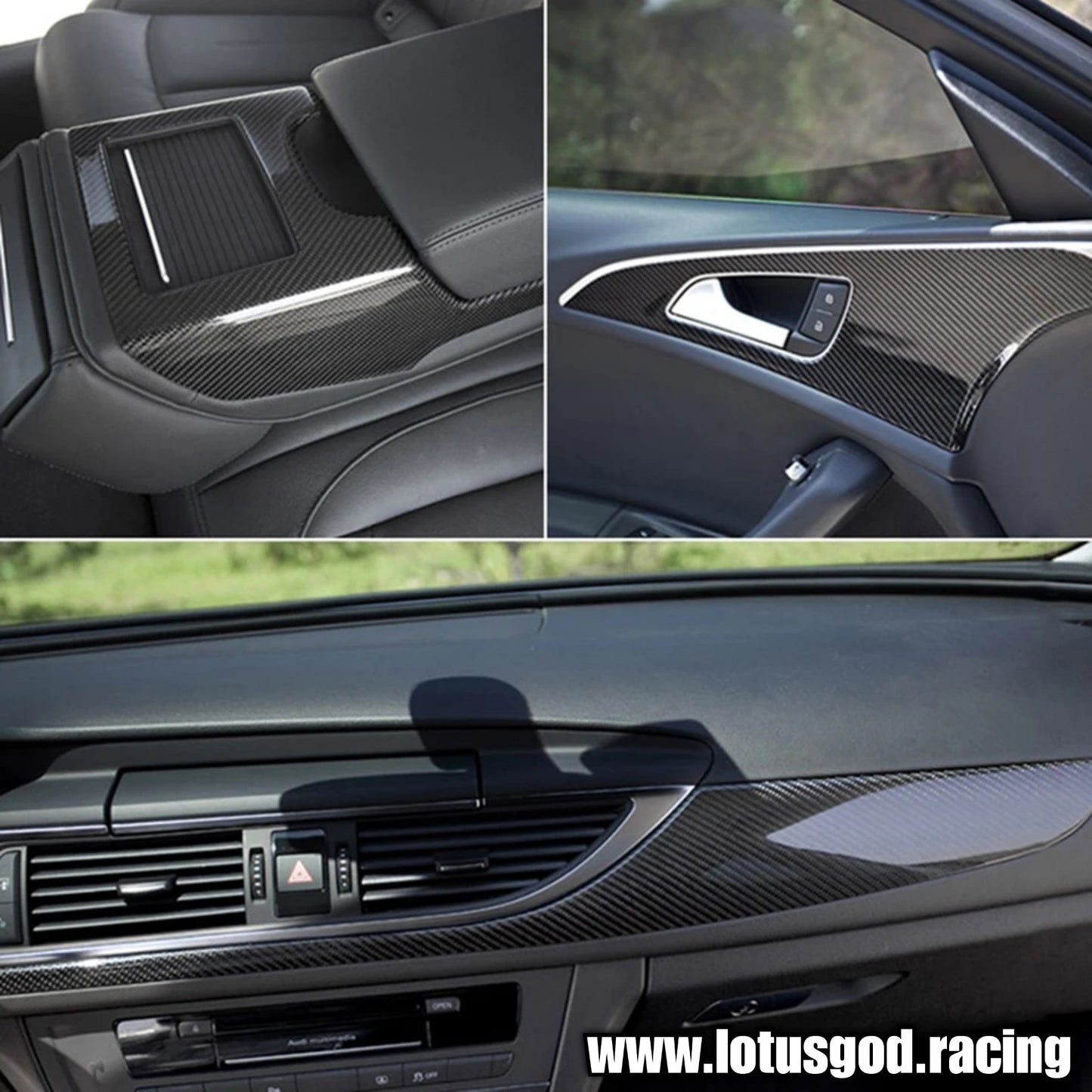 6D Carbon Fiber Vinyl Foil Film Car Wrap Roll Stickers Decal Wrapping Sheet Dash Console Mirror Computer Laptop Phone Bike Car Cover Width 50cm X 152cm | 300cm Length