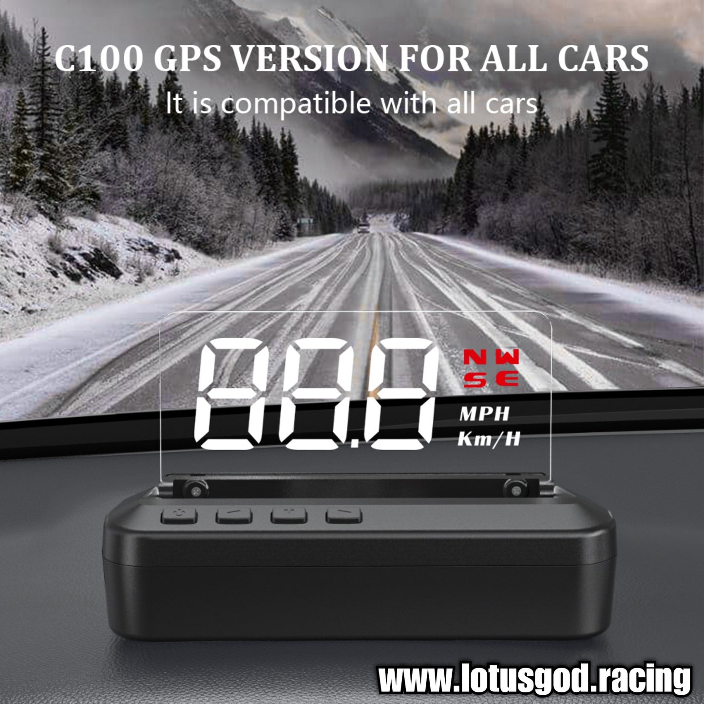 Universal USB Gps Head Up Speed Display Electronics Hud Projector Digital Car White Led Gauge Speedometer Accessories For All Cars