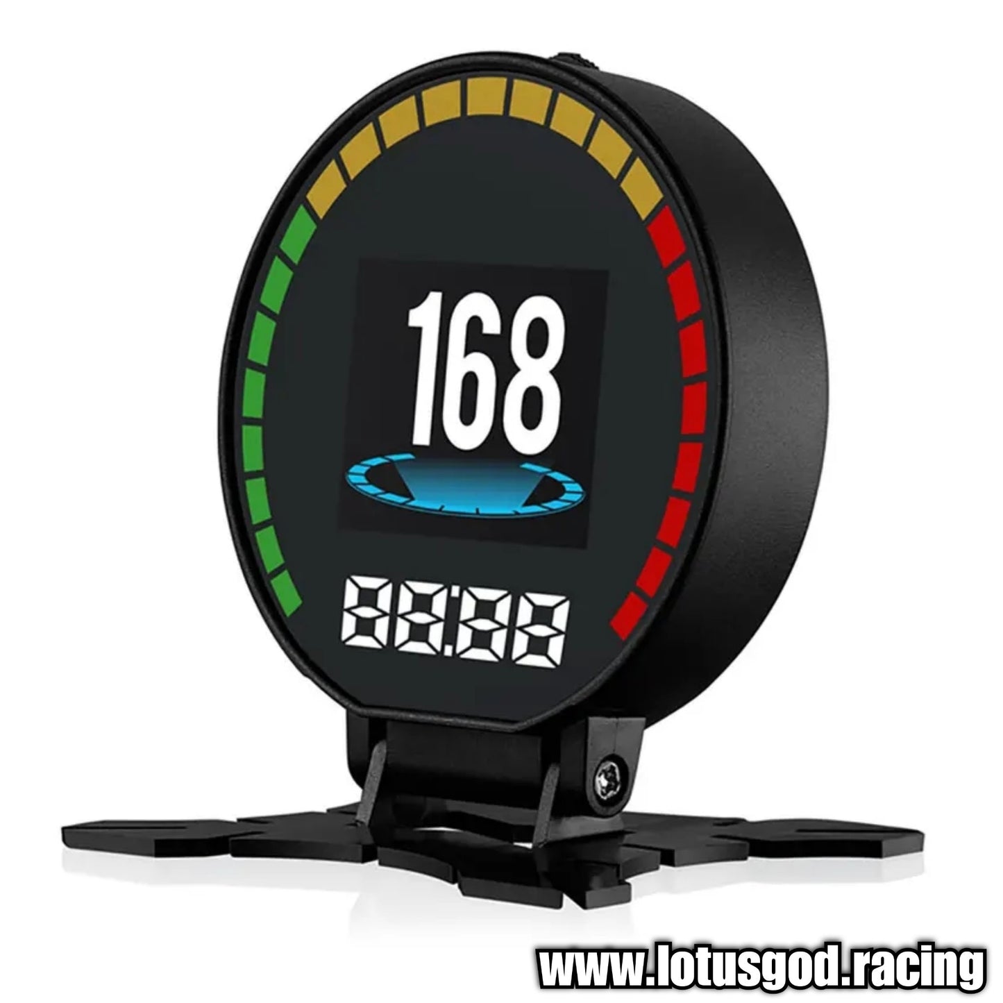 Obd Round Colour Smart Digital Display OBD2 Hud Head Up VSD Digital Speedometer With Speed Water Temp RPM Alarm Water Temperature Volt Alarm Turbo Boost Pressure Gauge