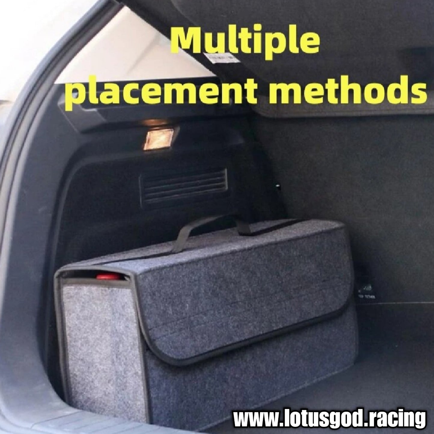 Large Capacity Compartment Boot Storage Organizer Storage Bag Car Trunk Soft Felt Storage Box Accessories 50cm X 24cm X 15cm