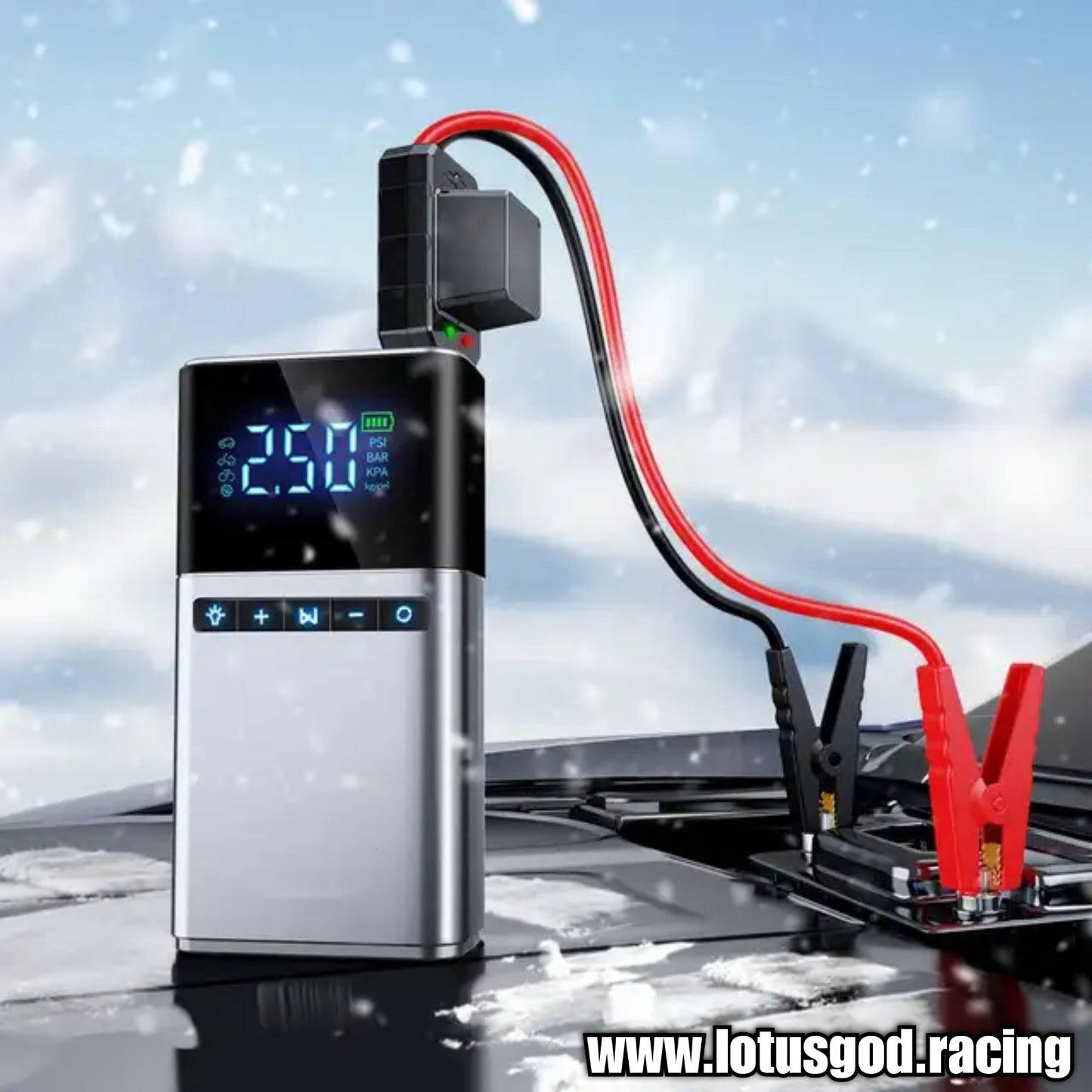 12000mah 4 In 1 Portable 12 Volts Car Jump Start + Air Pump Compressor Tyre Inflator + Power Bank + Led Light 12V Car Battery Starter