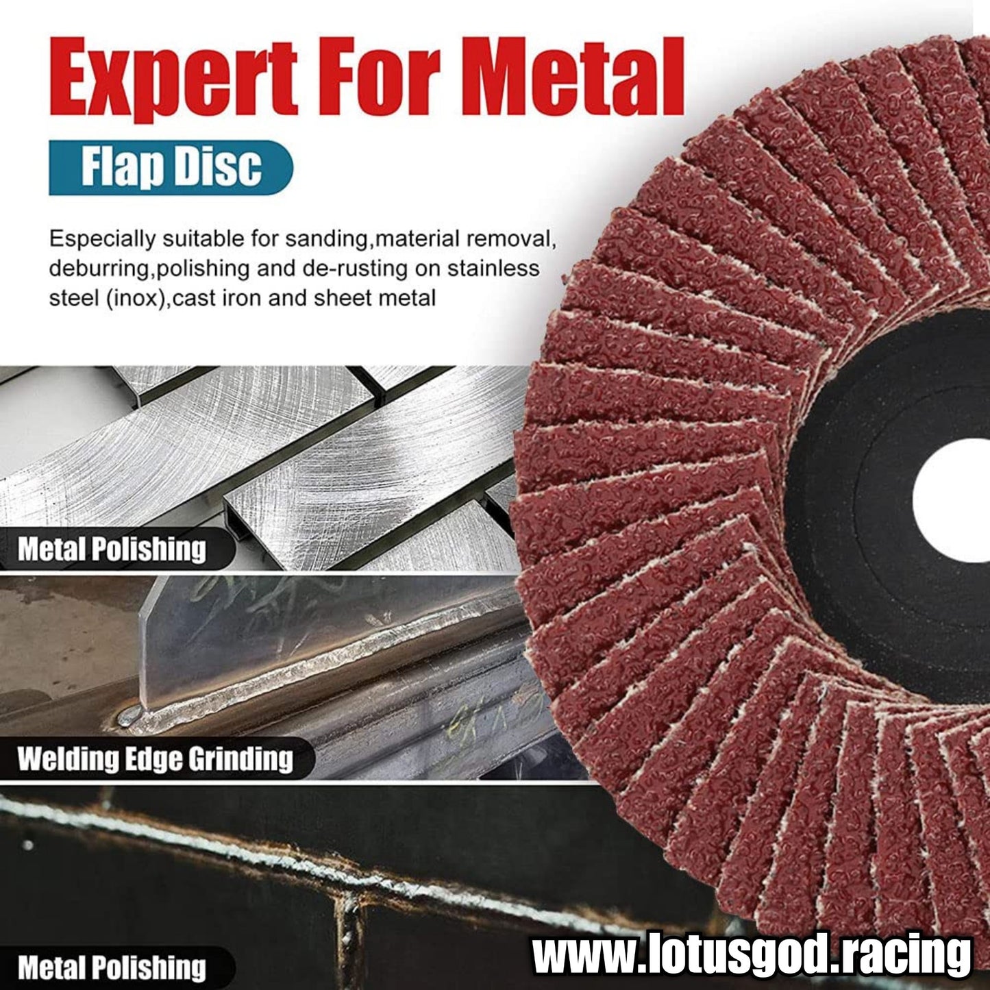 75mm Grinding 3 Inch Wheel Flap Disc Sanding HSS Cutting Disc Angle Grinder Cut Off Polish Wheel Accessories for Electric Tool 3'' X 1/16'' X 3/8