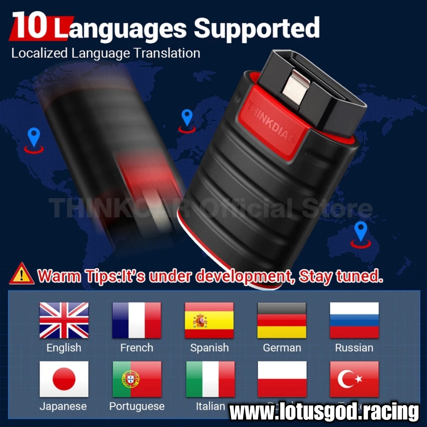 Top Level Thinkcar OBD2 Scanner Diagnostic Scan Wireless Bluetooth ThinkDiag Obd Think Car Vehicle OBDII Tool for Apple iOS Android